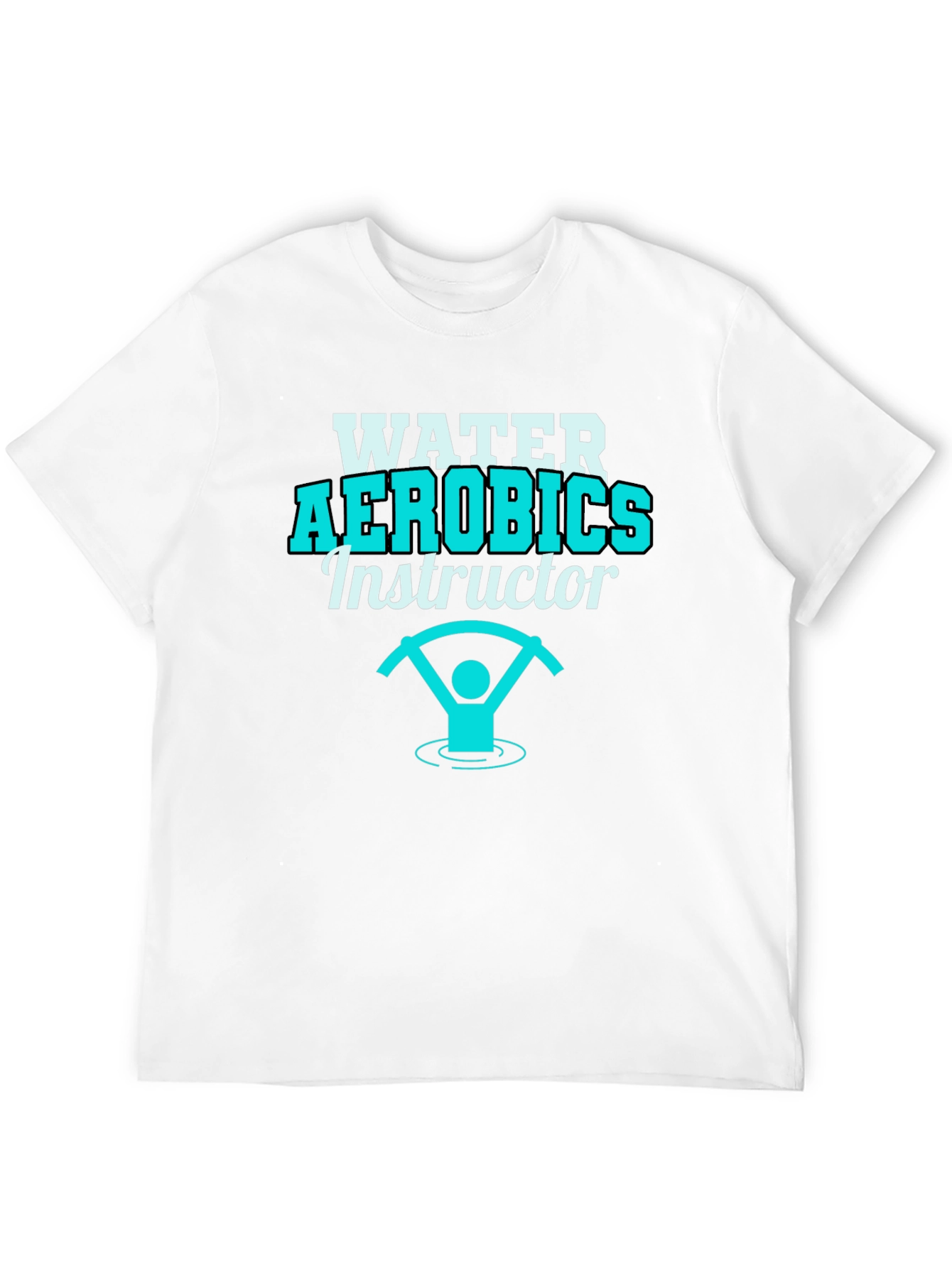 Water Aerobics Instructor Graphic T-Shirt - 12