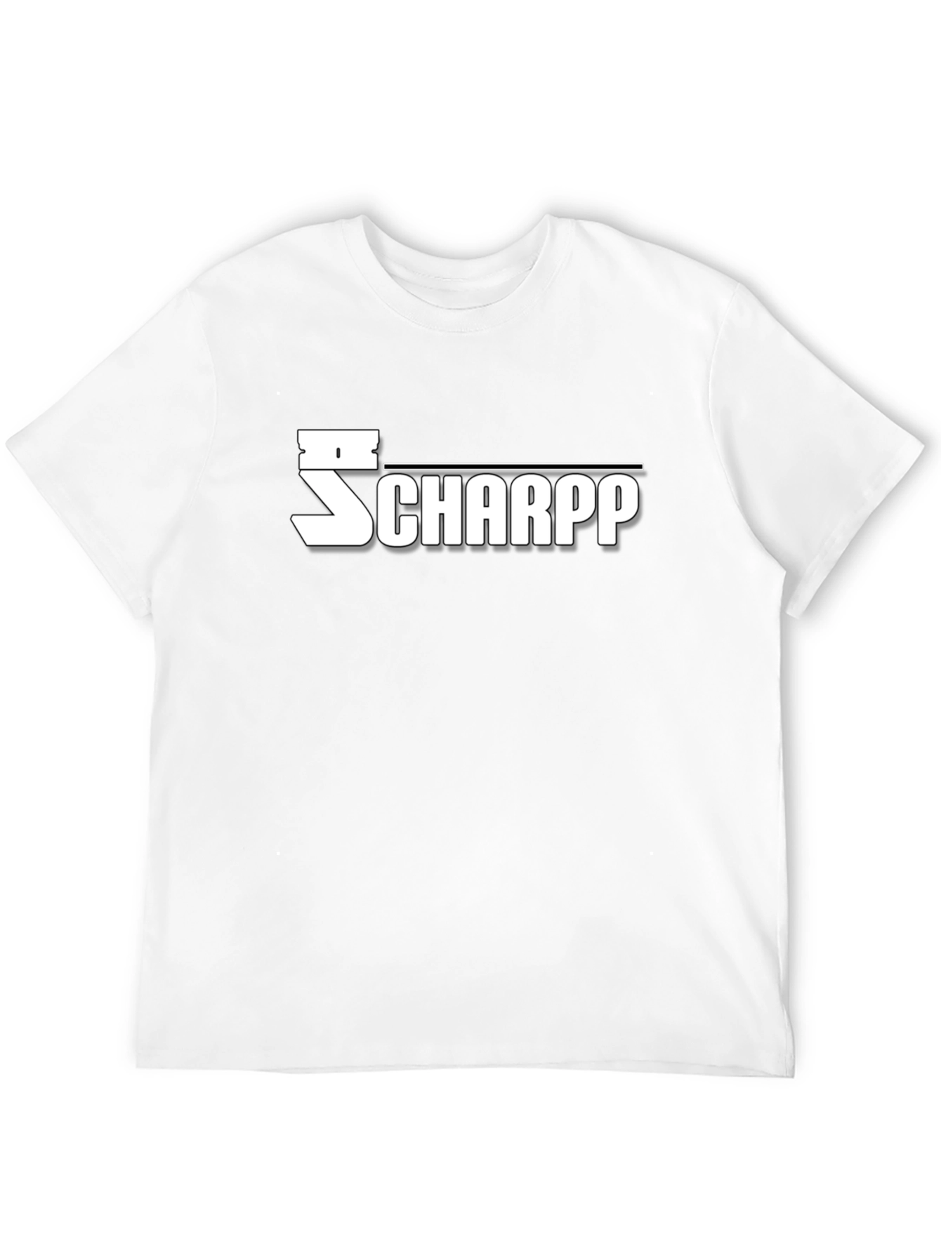 Black SCHAPP Graphic T-Shirt - Bold Design, Casual Wear view 12