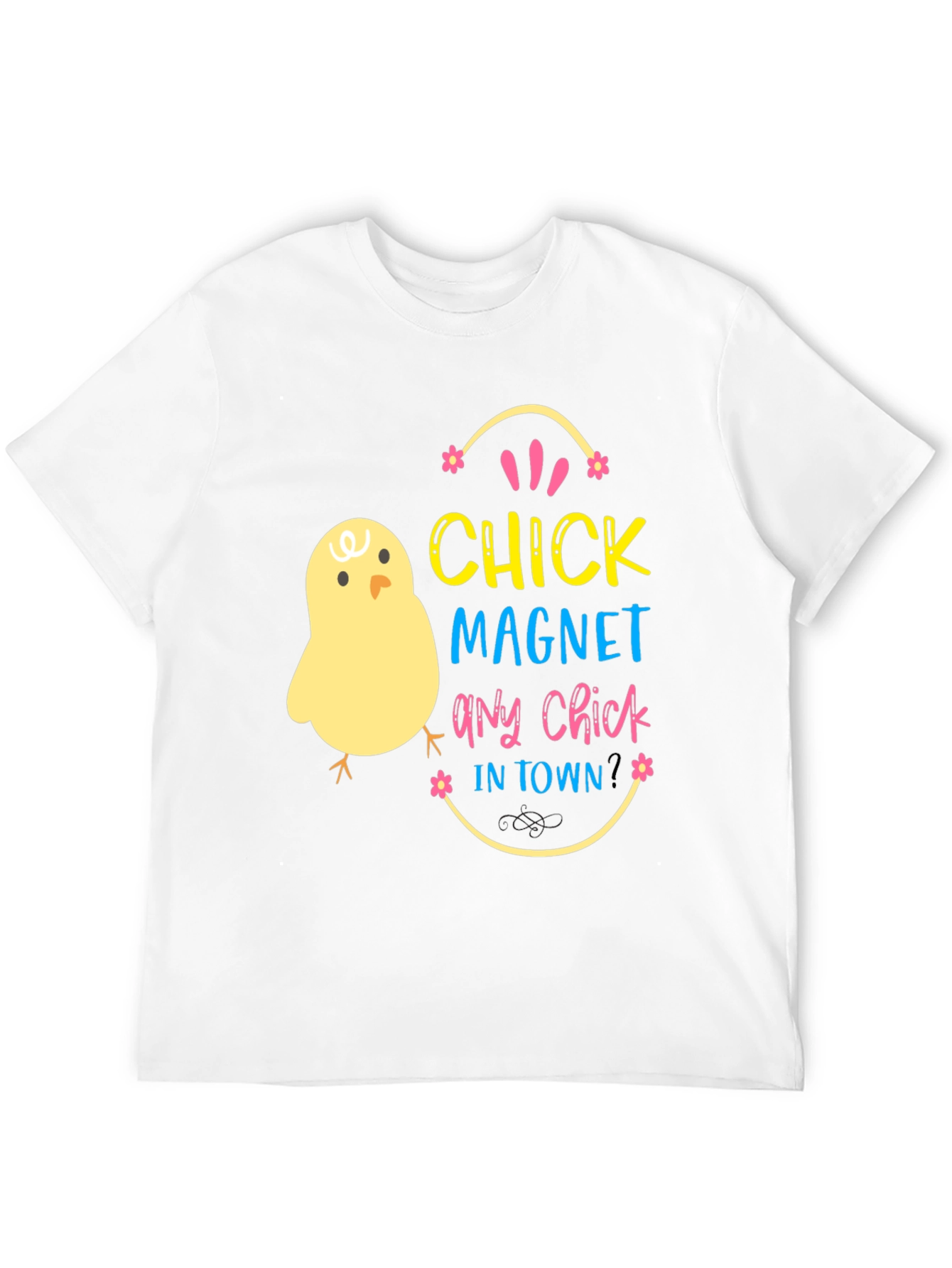 Black Chick Magnet T-Shirt - Easter Fun Apparel view 12