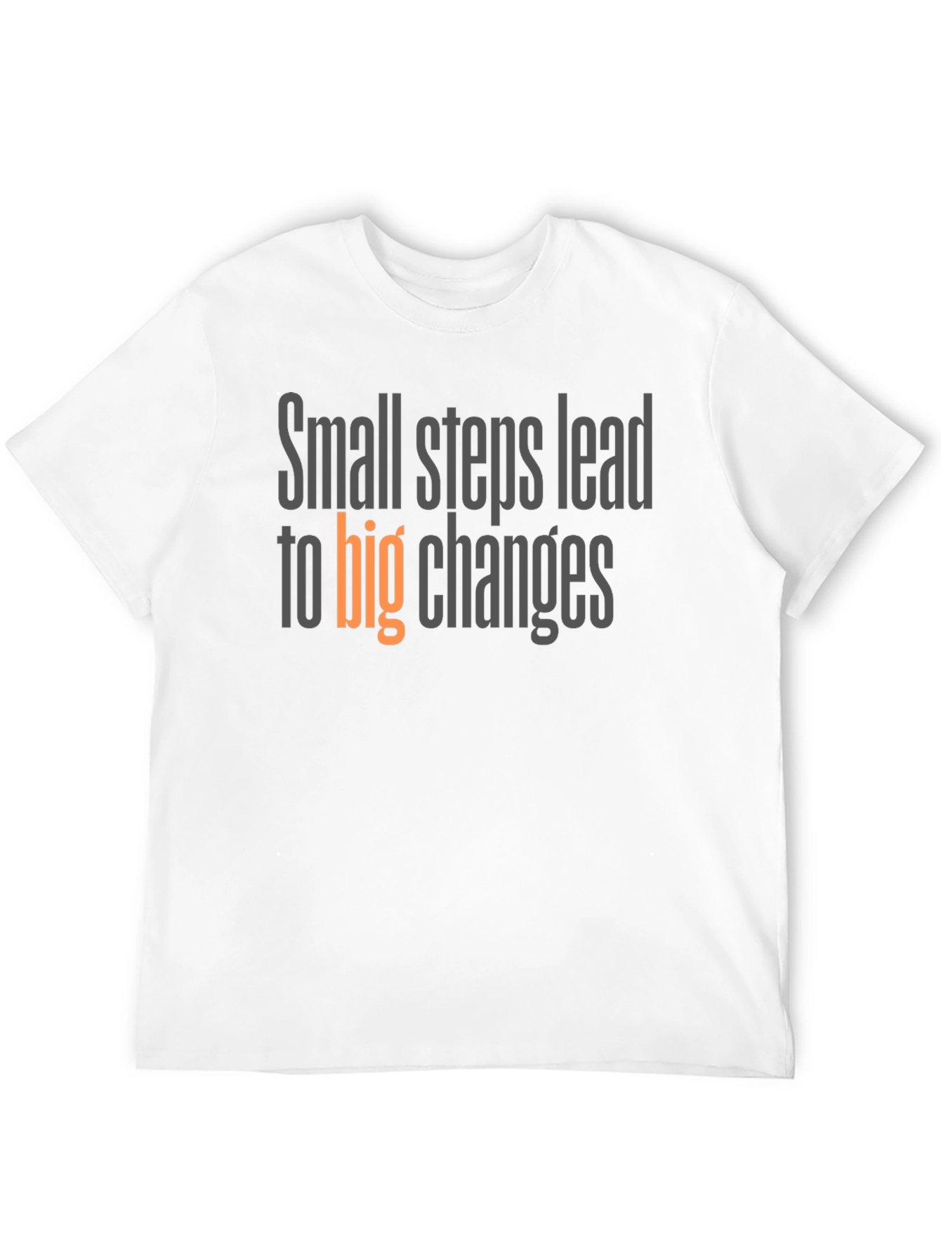 Black Inspirational "Small Steps" Graphic Tee - Black view 12