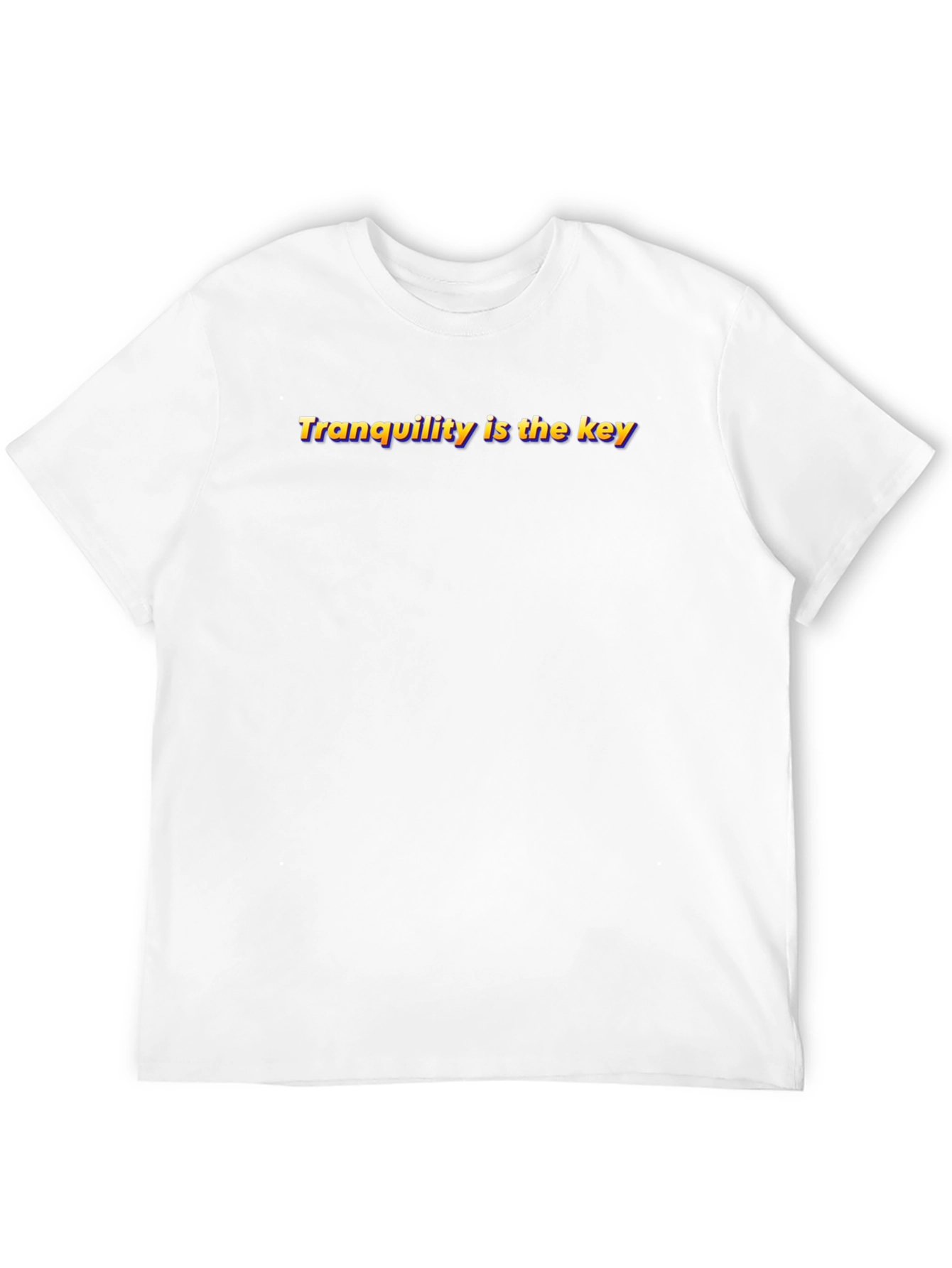 Black Tranquility is the Key Black Graphic T-Shirt view 12