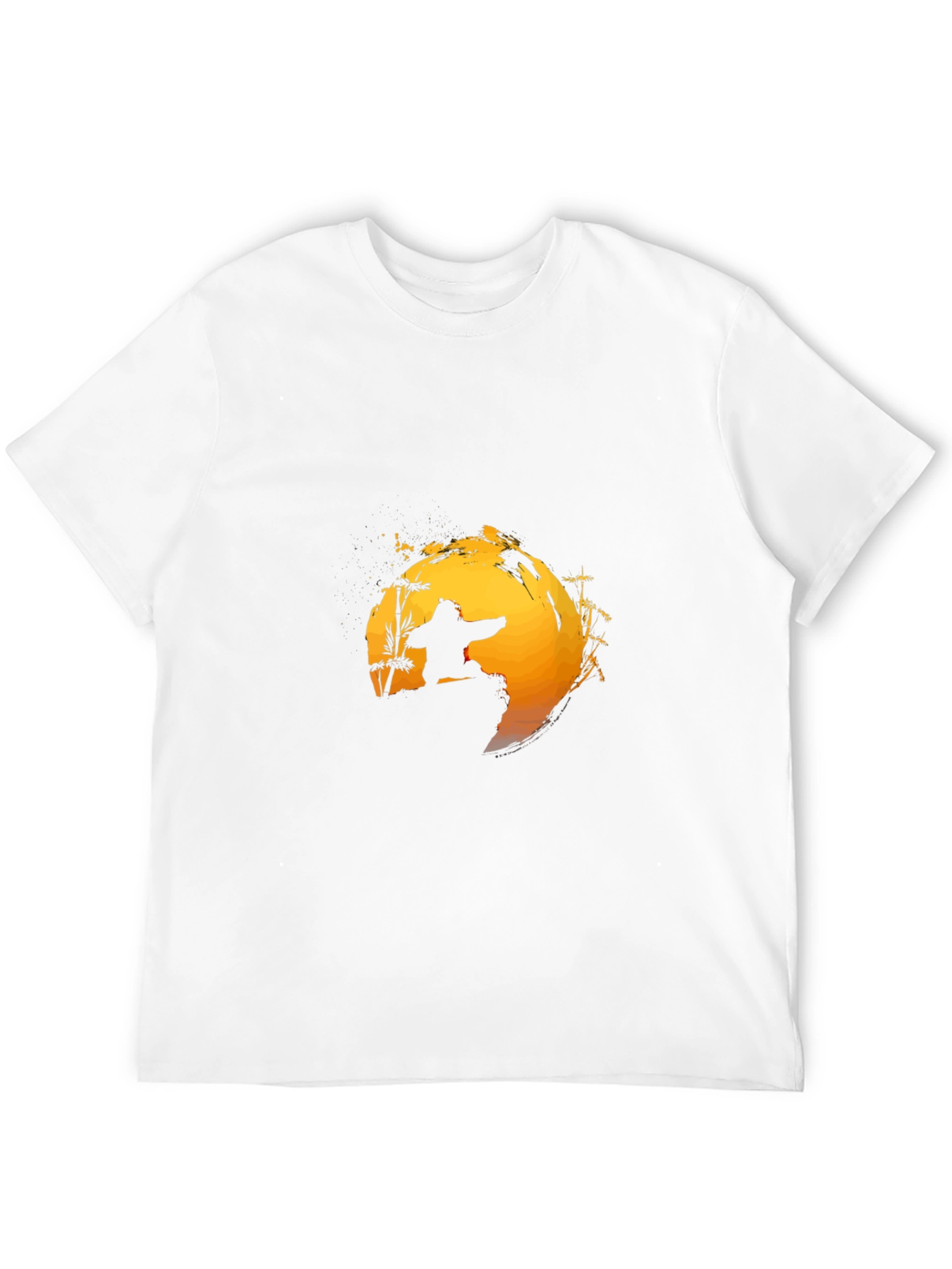 Black Kung Fu Sunset T-Shirt - Martial Arts Graphic Tee view 12