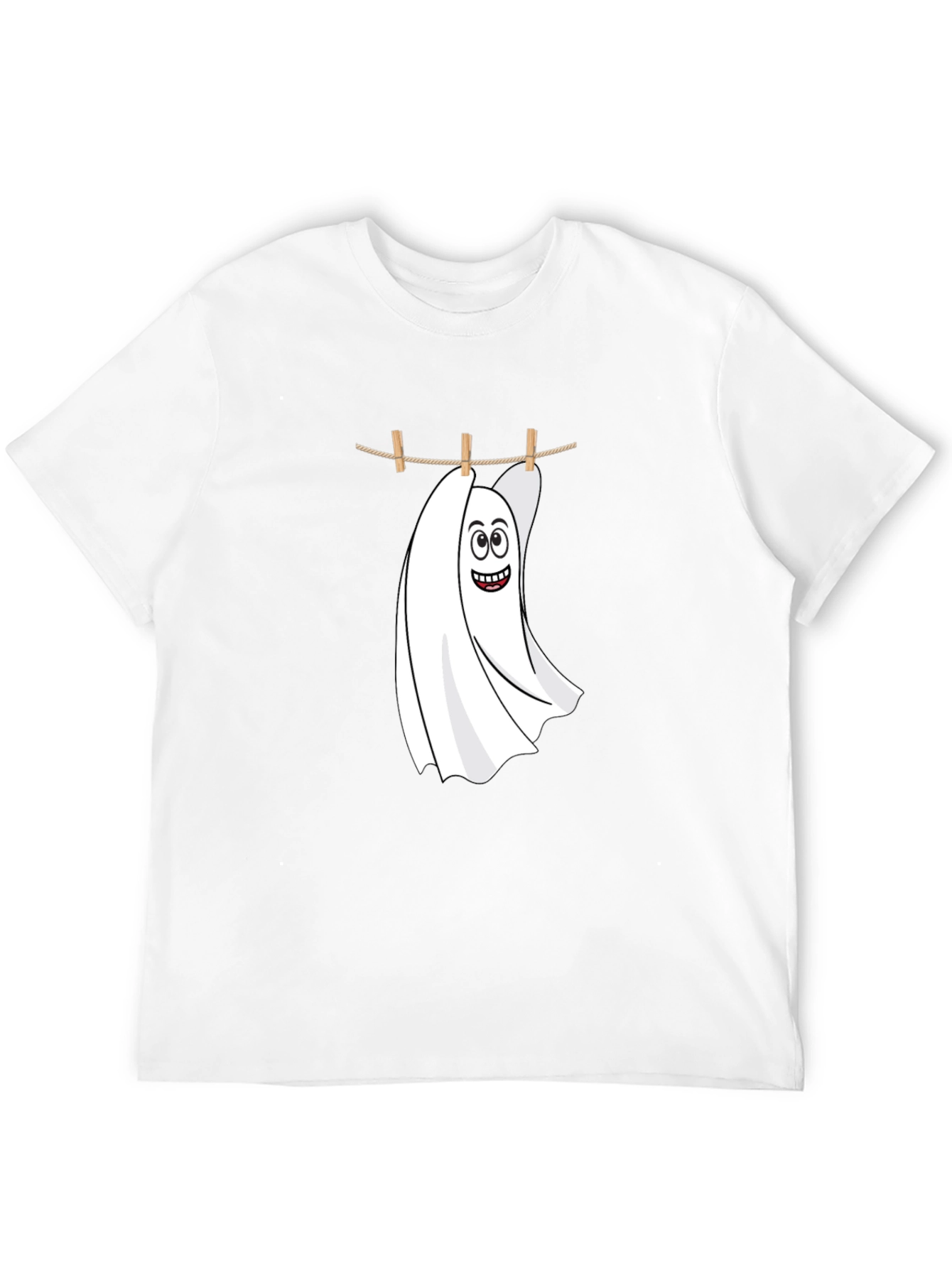 Black Funny Ghost Laundry T-Shirt - Spooky & Stylish view 12