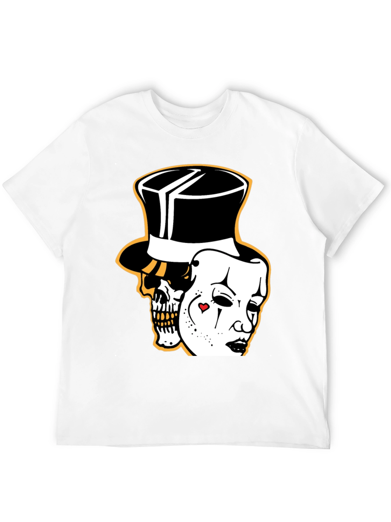 Black Skull Mask Graphic Tee - Stylish Black Cotton T-Shirt view 12