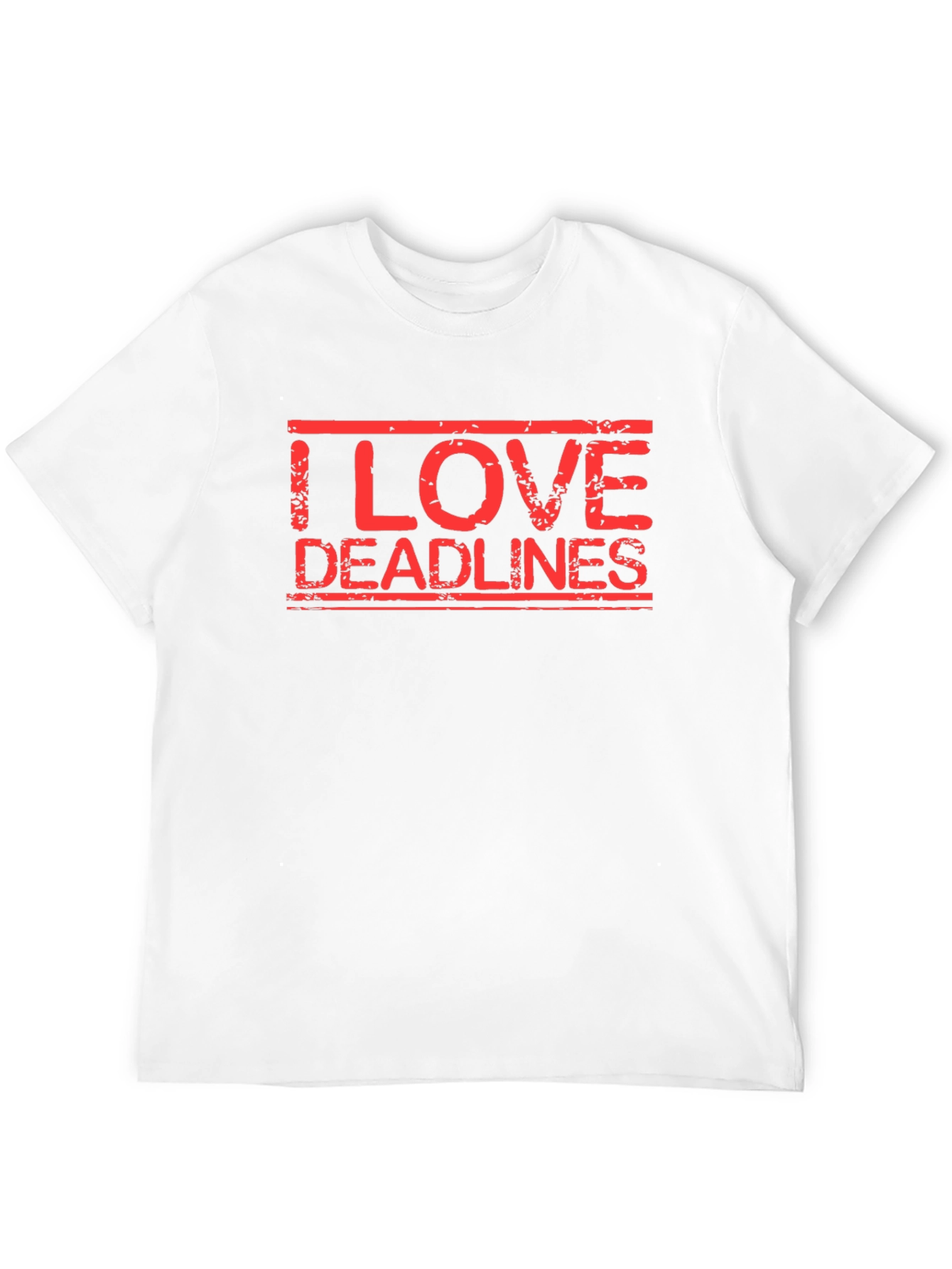 Black I Love Deadlines Graphic Tee - Black Short Sleeve view 12