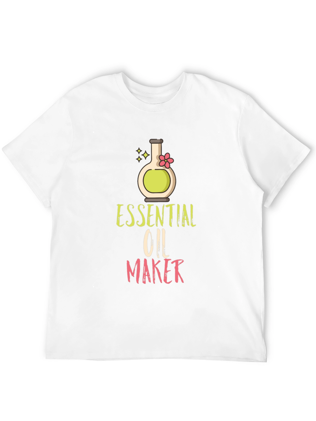 Black Essential Oil Maker T-Shirt - Black Cotton Blend view 12