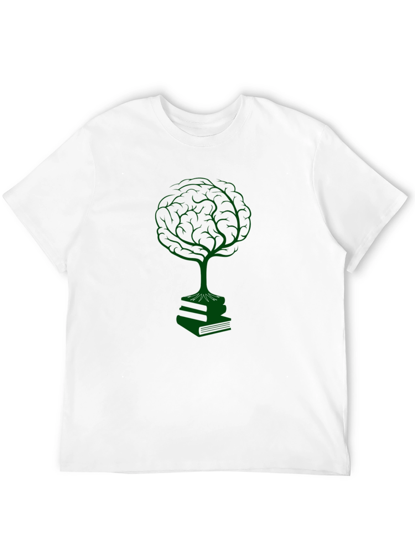 Black Brain Tree on Books T-Shirt - Knowledge is Power view 12
