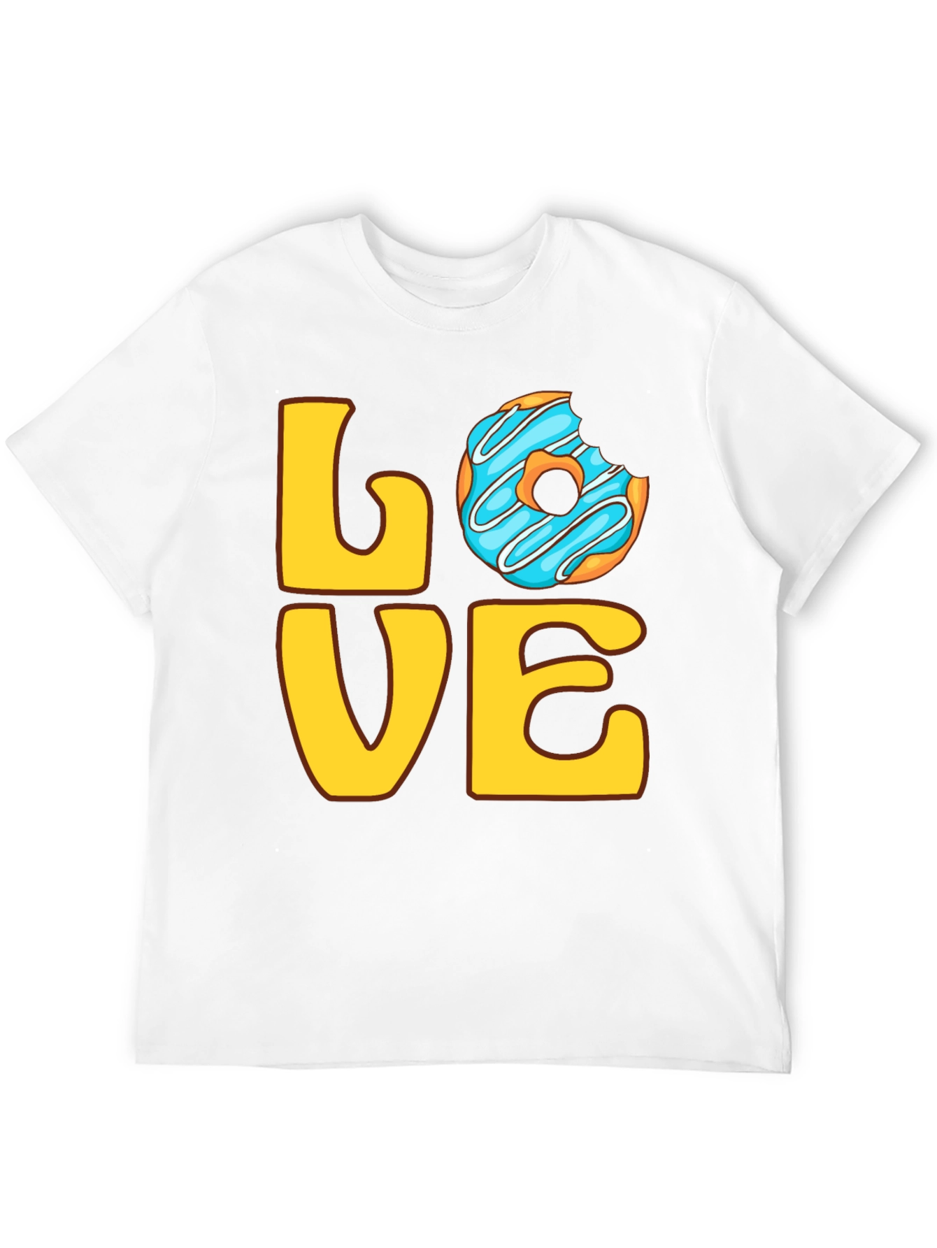 Black Love Donut Graphic Tee - Sweet Treat T-Shirt view 12
