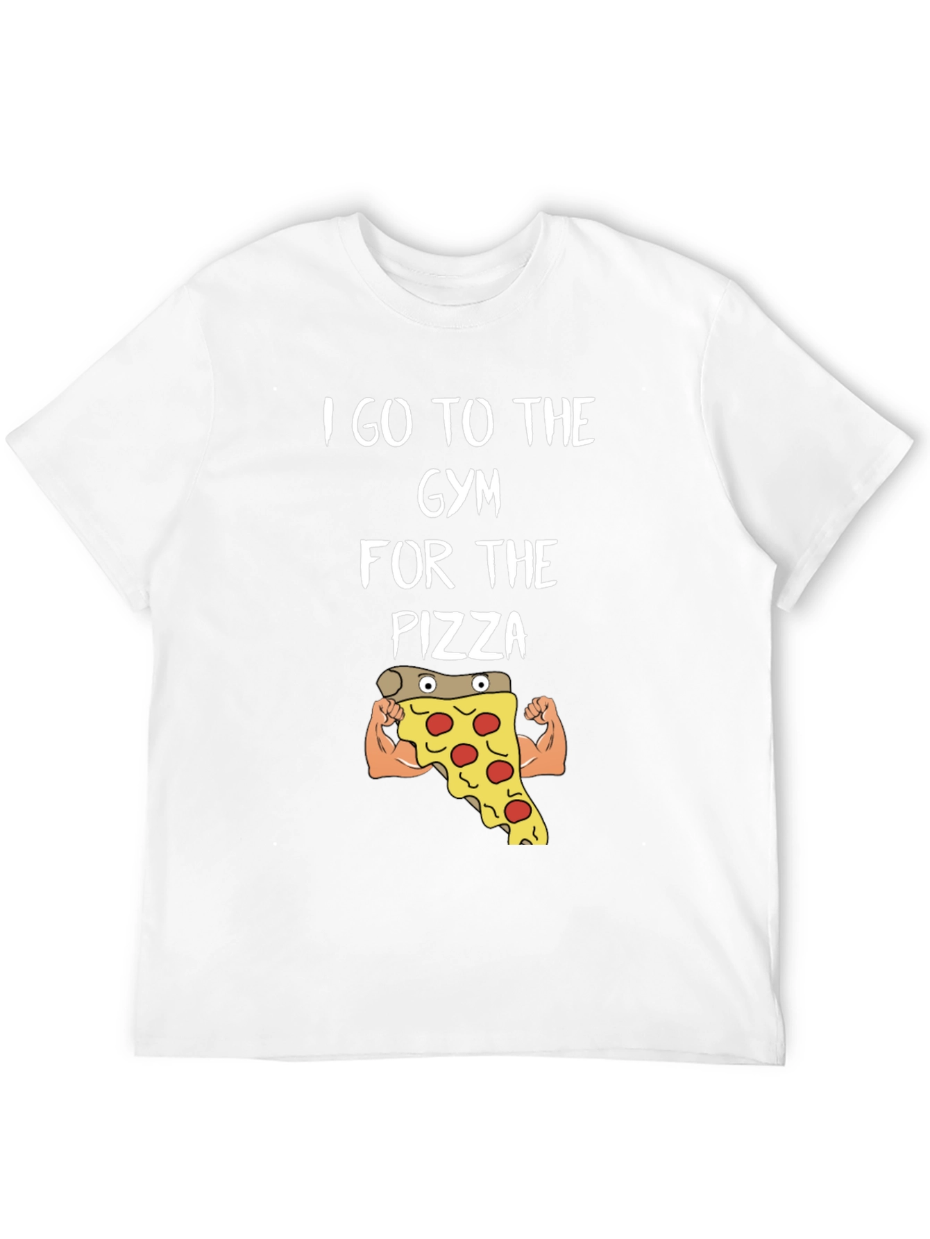 Black Gym Pizza T-Shirt - Funny Workout Tee view 12