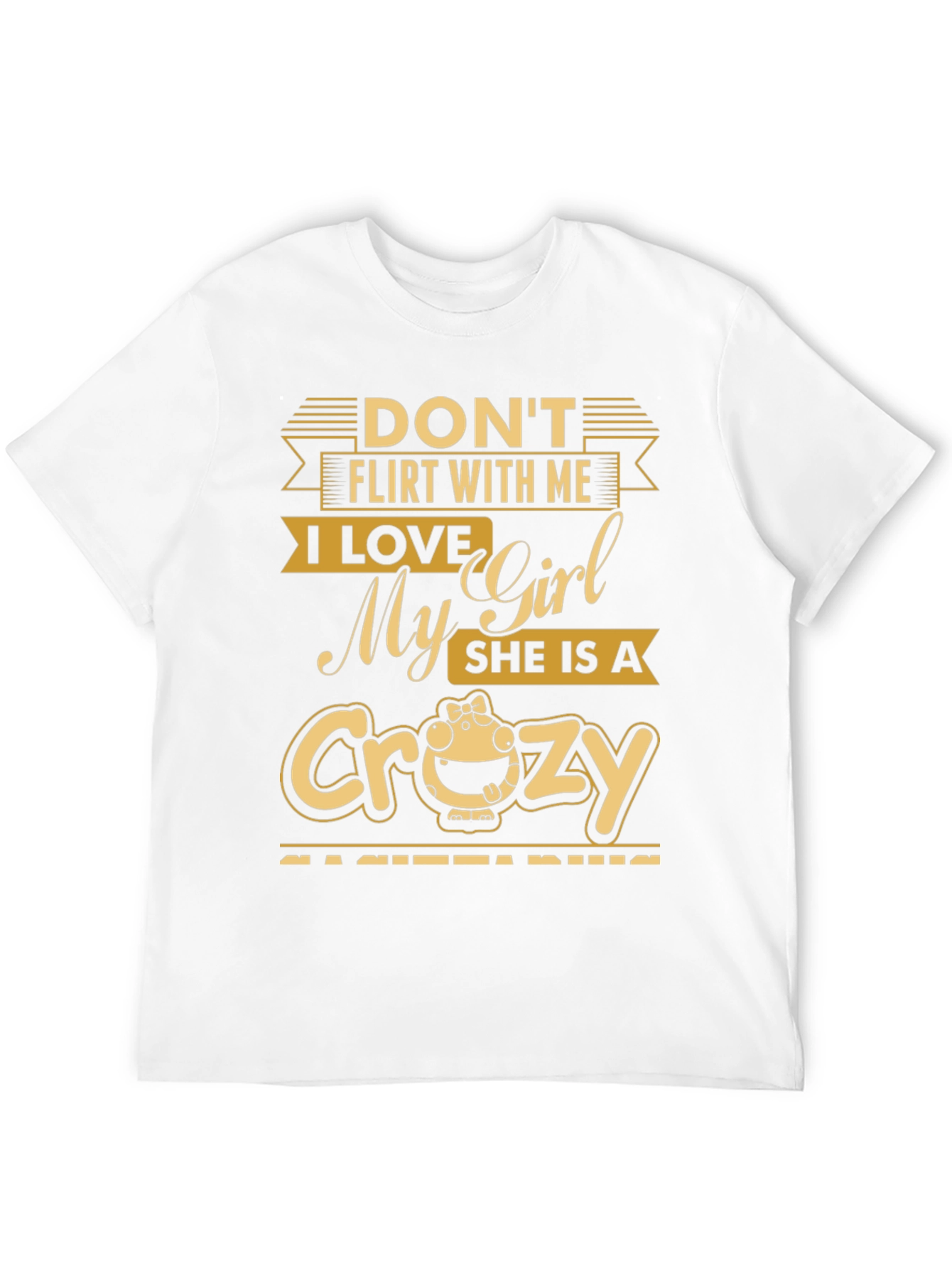 Black Don't Flirt With Me T-Shirt view 12