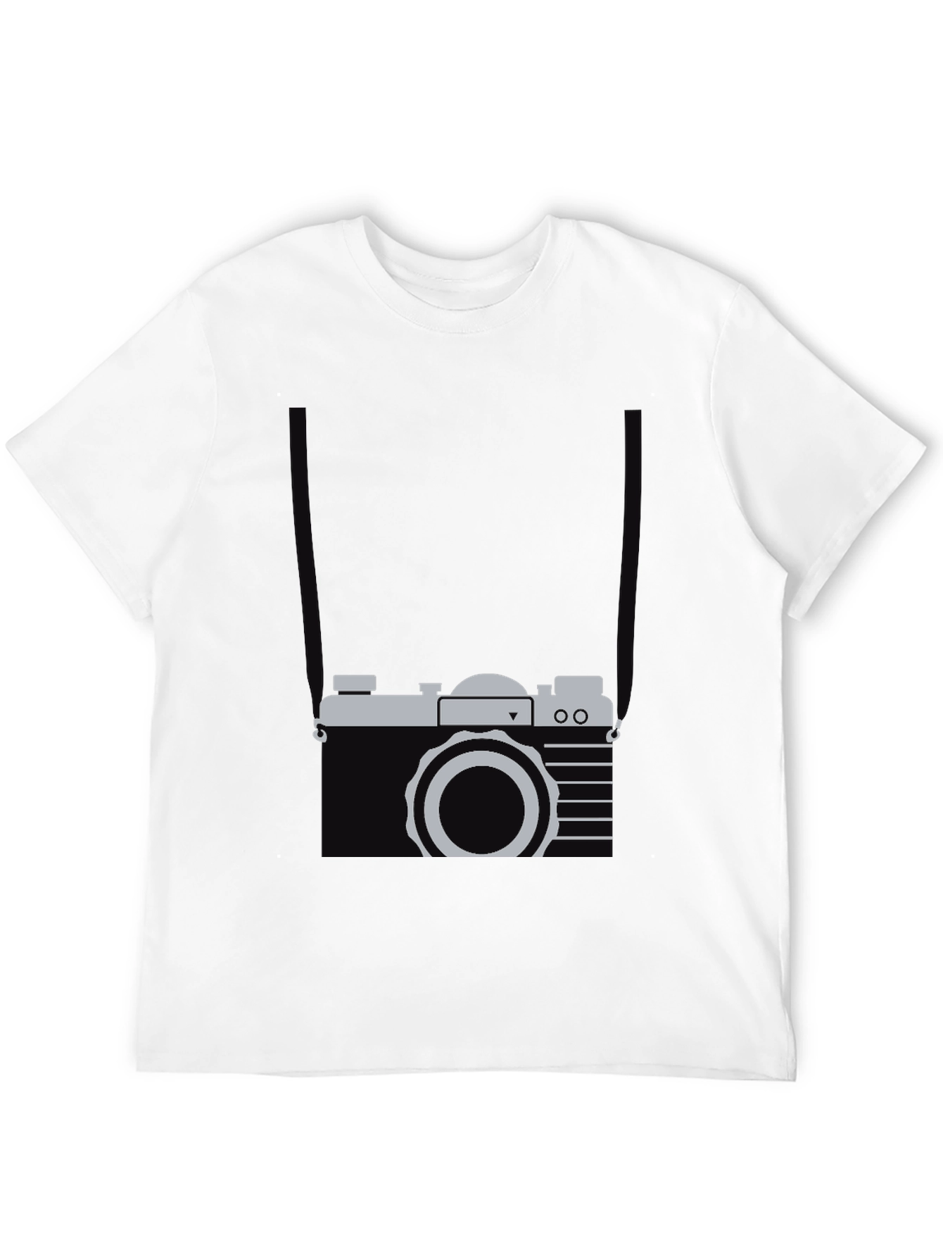 Black Retro Camera Graphic Tee - Cool Casual Style view 12