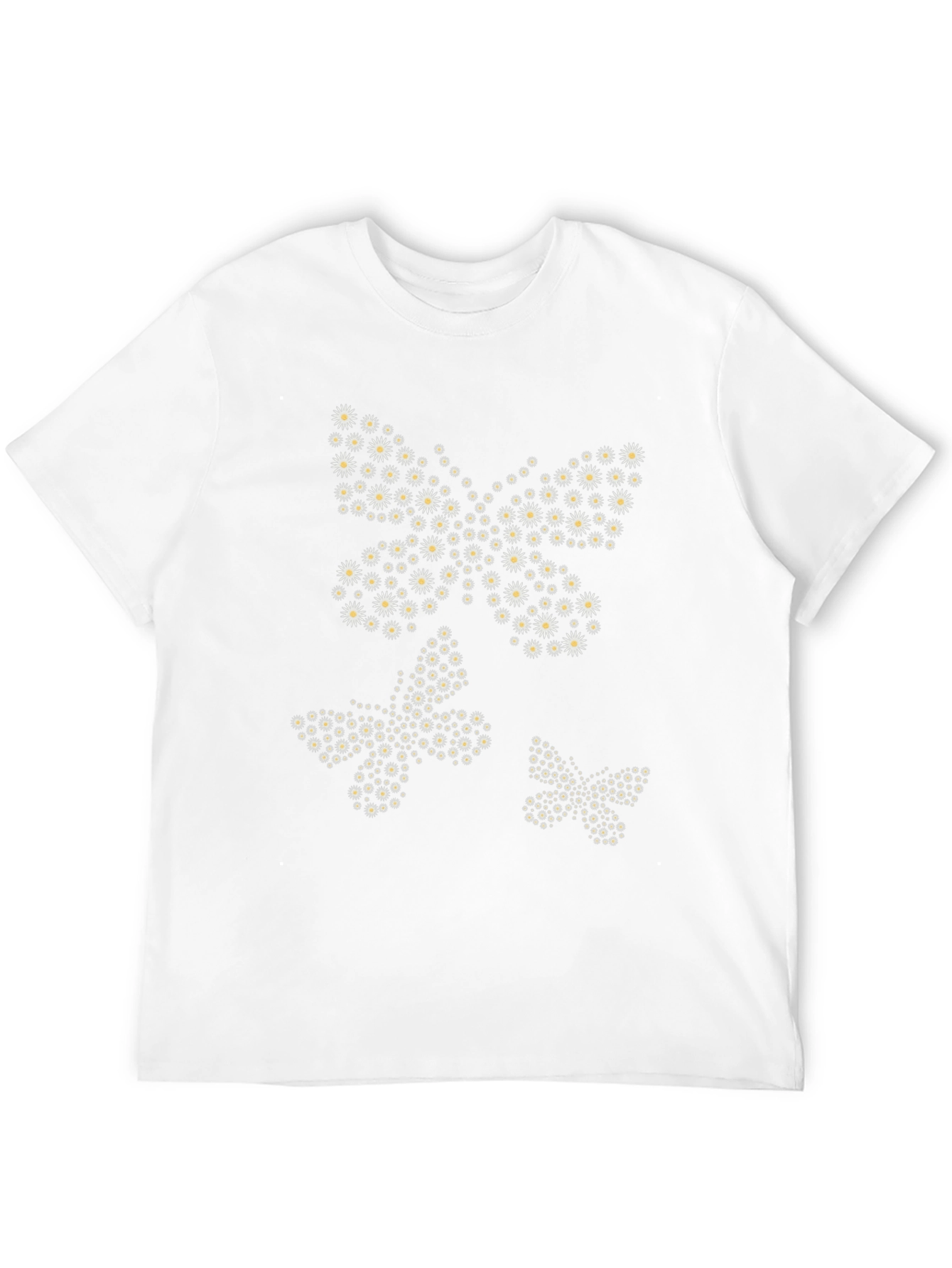 Black Butterfly Daisy Graphic T-Shirt view 12