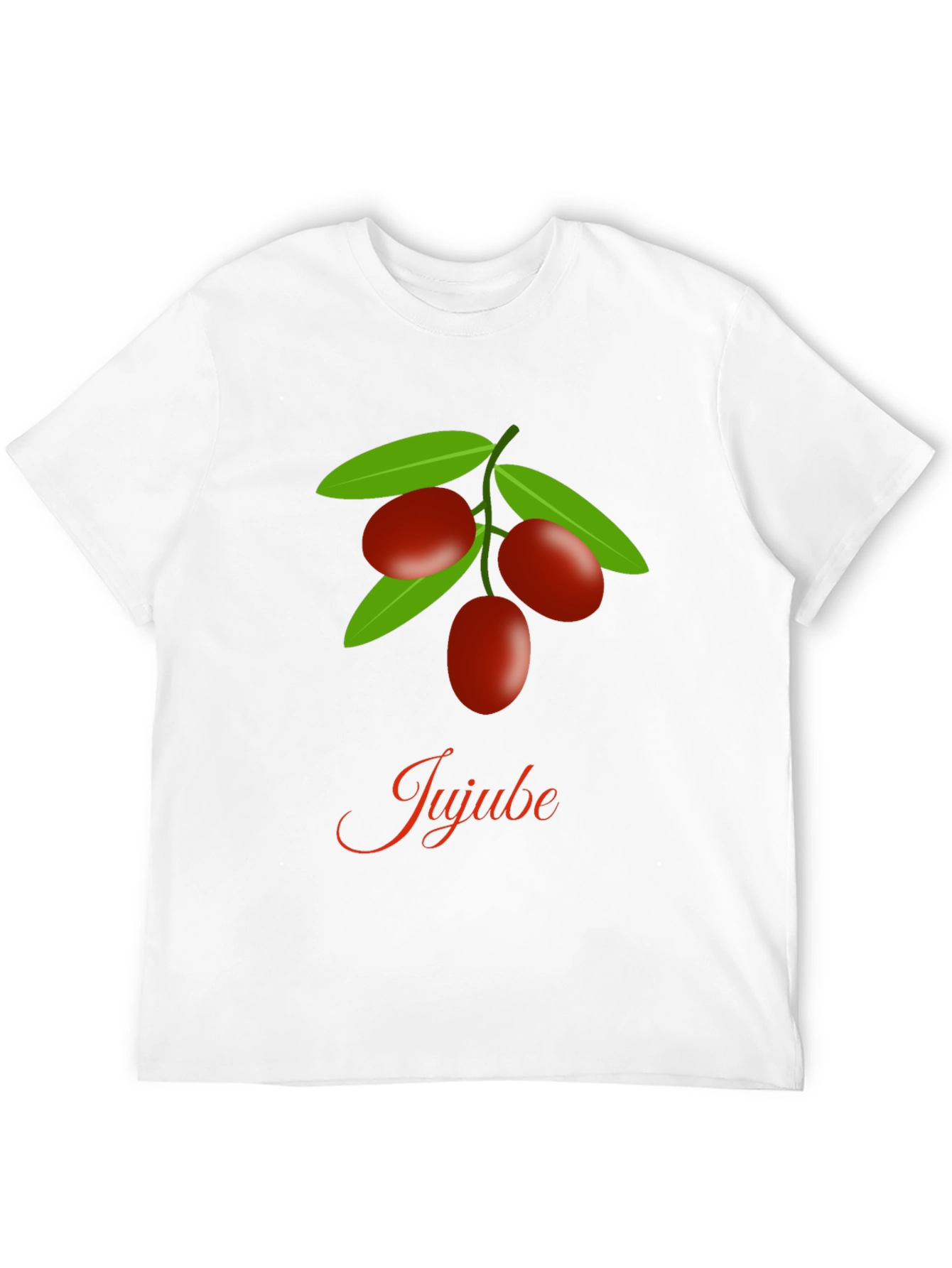 Black Jujube Fruit Graphic Black T-Shirt view 12