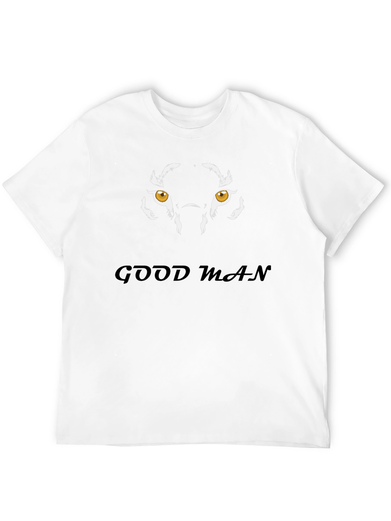 Black Good Man Graphic Tee - Tiger Eyes Design view 12