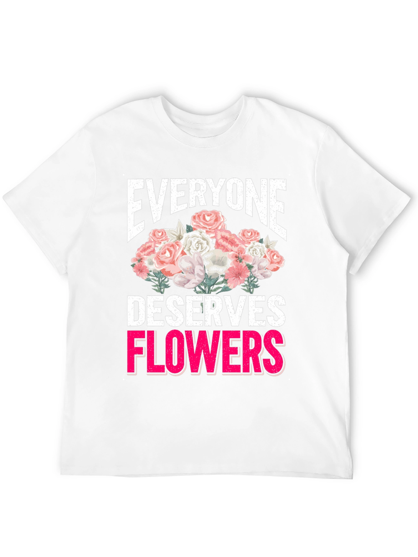 Black Everyone Deserves Flowers Graphic Tee view 12