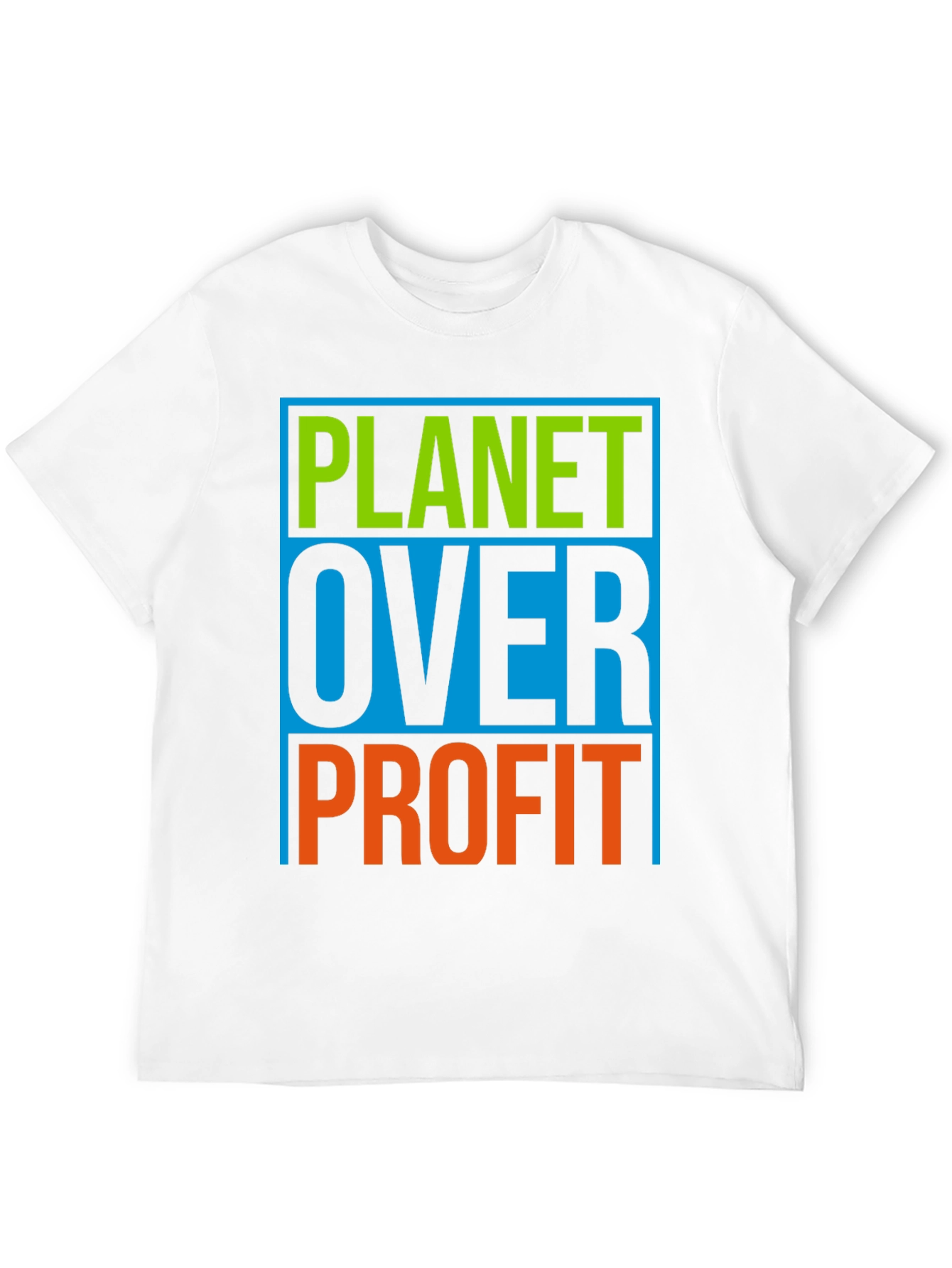 Black Planet Over Profit Graphic T-Shirt - Eco-Conscious Design view 12