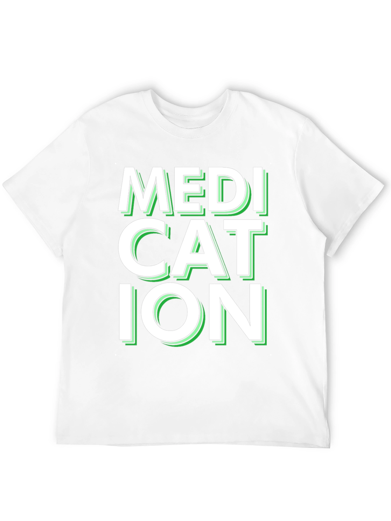 Black Medication Graphic Tee - Black Casual T-Shirt view 12