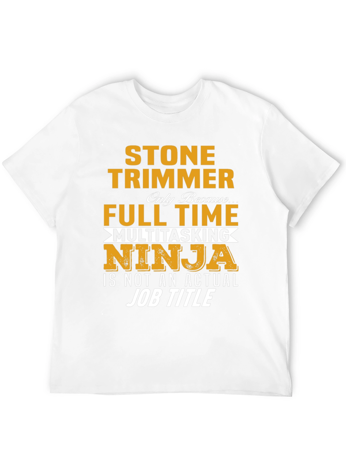 Black Stone Trimmer Full Time Ninja T-Shirt view 12