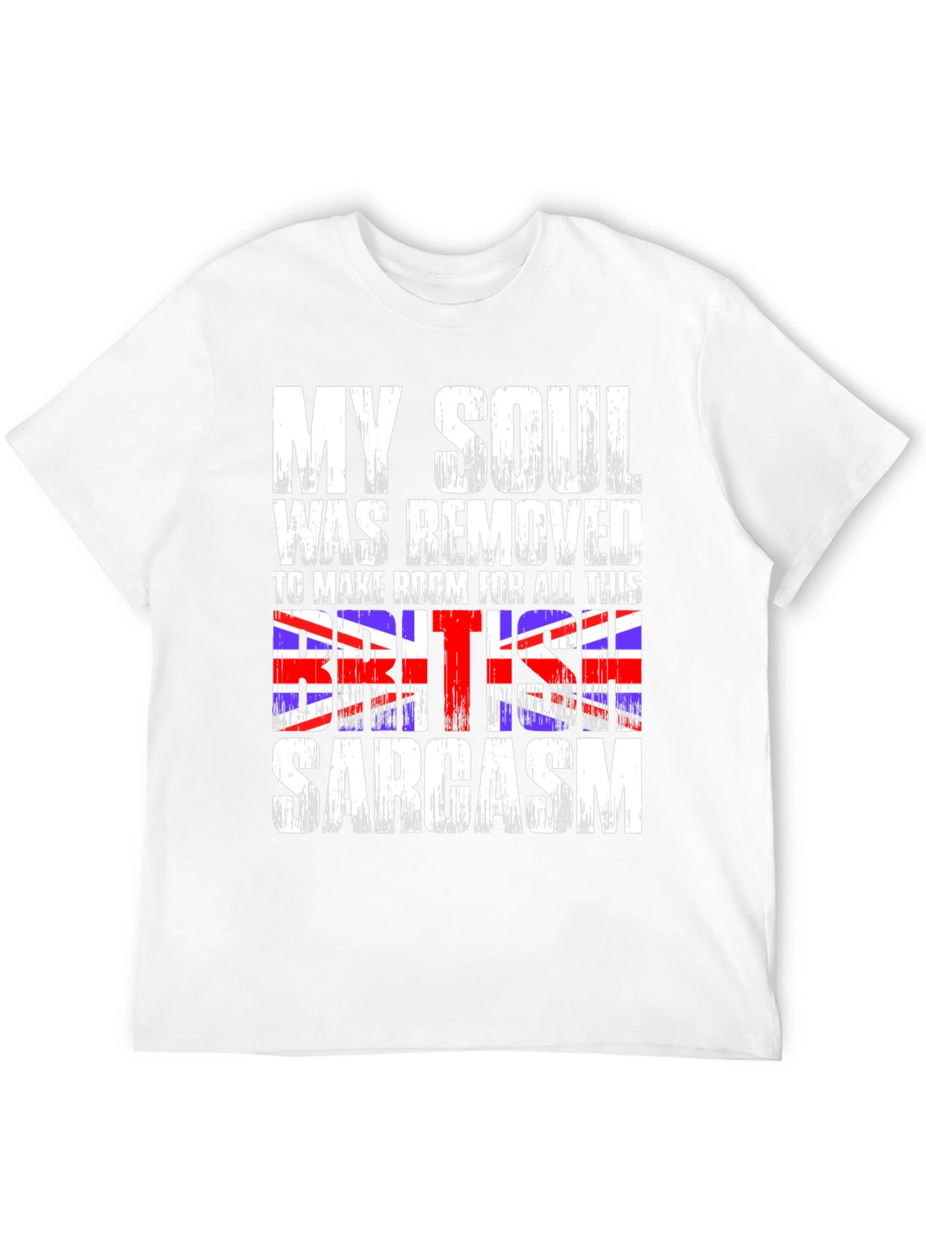 Black British Sarcasm Graphic Tee - Black view 12