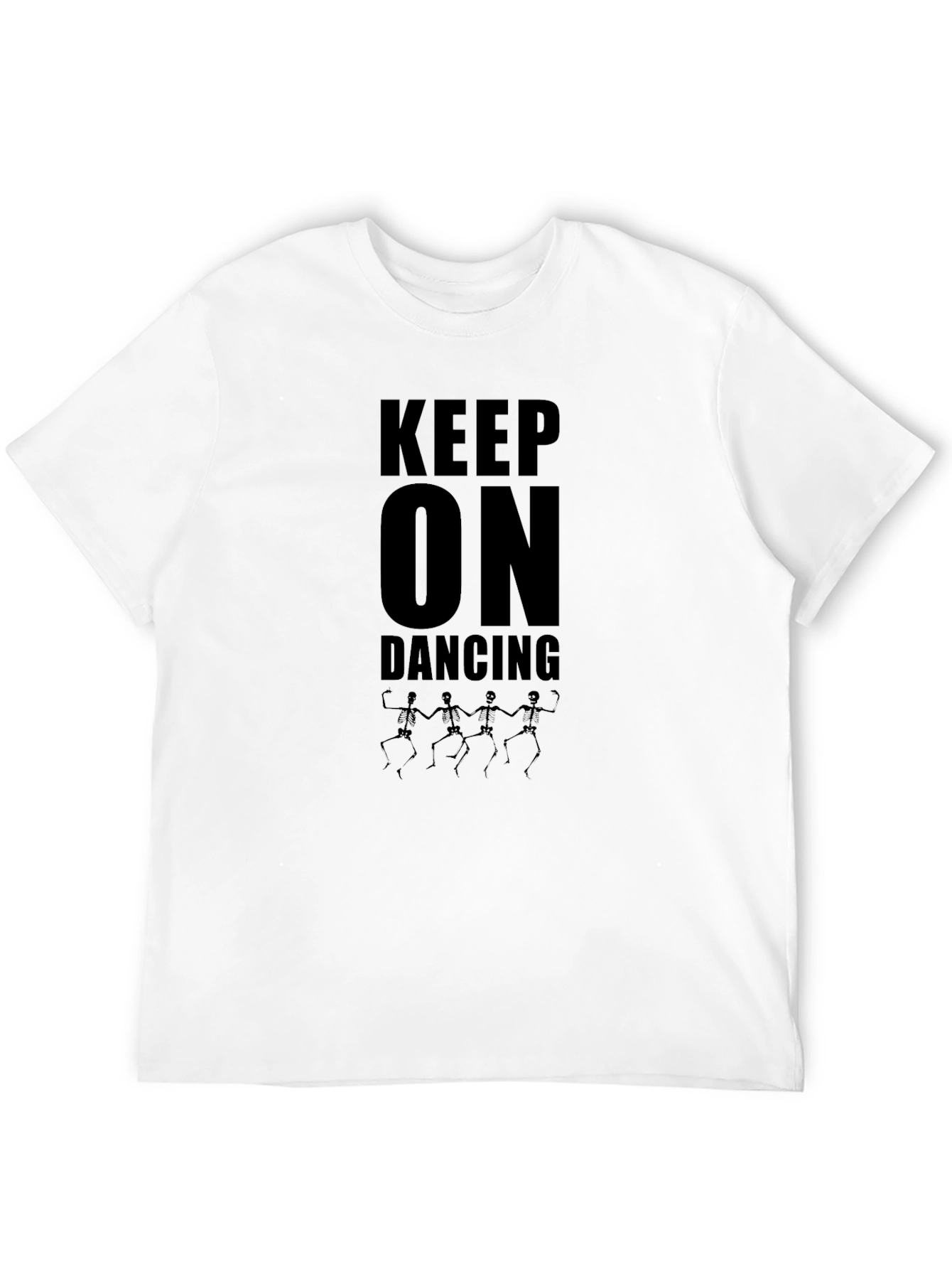 Black Keep On Dancing Graphic T-Shirt - Black Casual Tee view 12