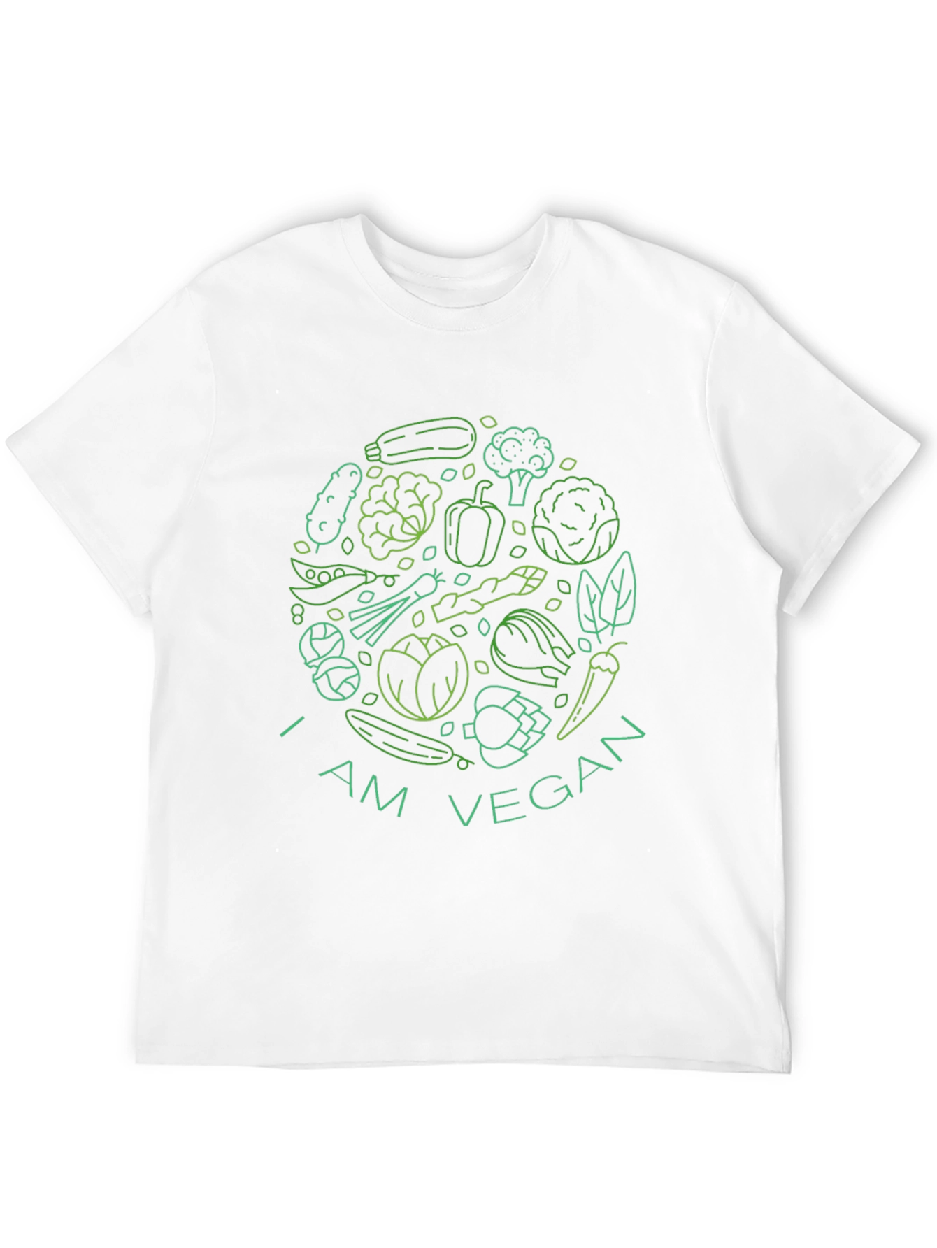 Black I am Vegan Graphic Tee view 12