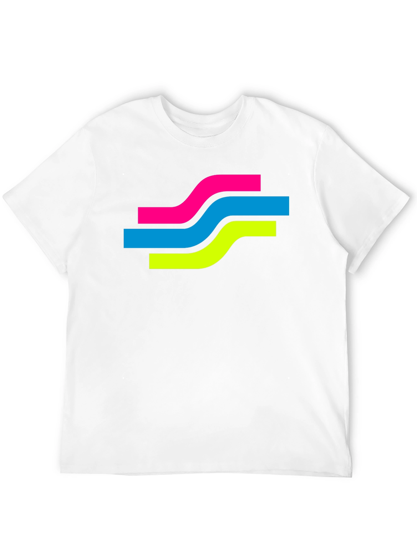 Black Retro Wave Graphic Tee - Black Cotton Blend T-Shirt view 12