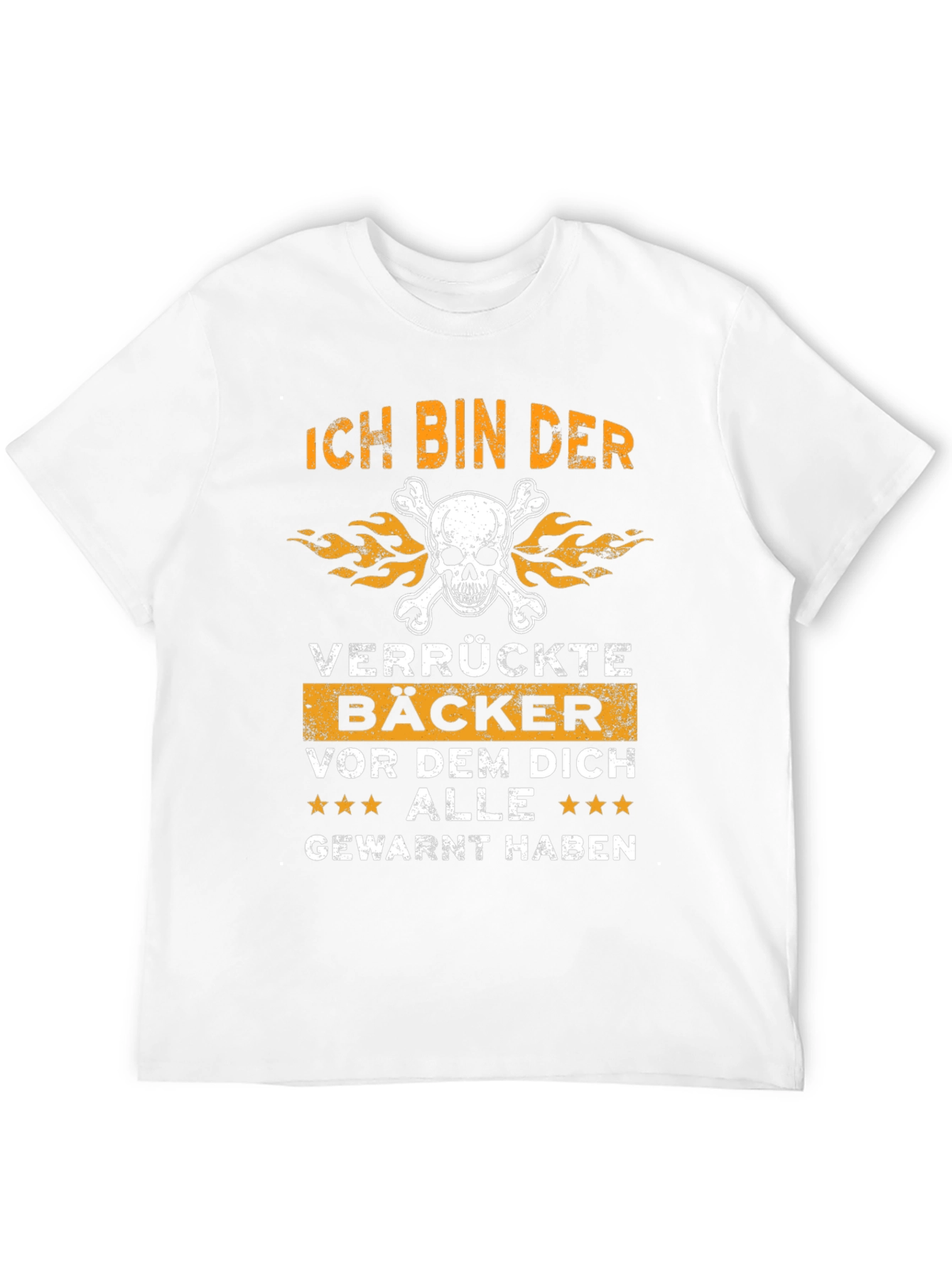 Black Ich Bin Der Verrückte Bäcker Funny Baker T-Shirt view 12