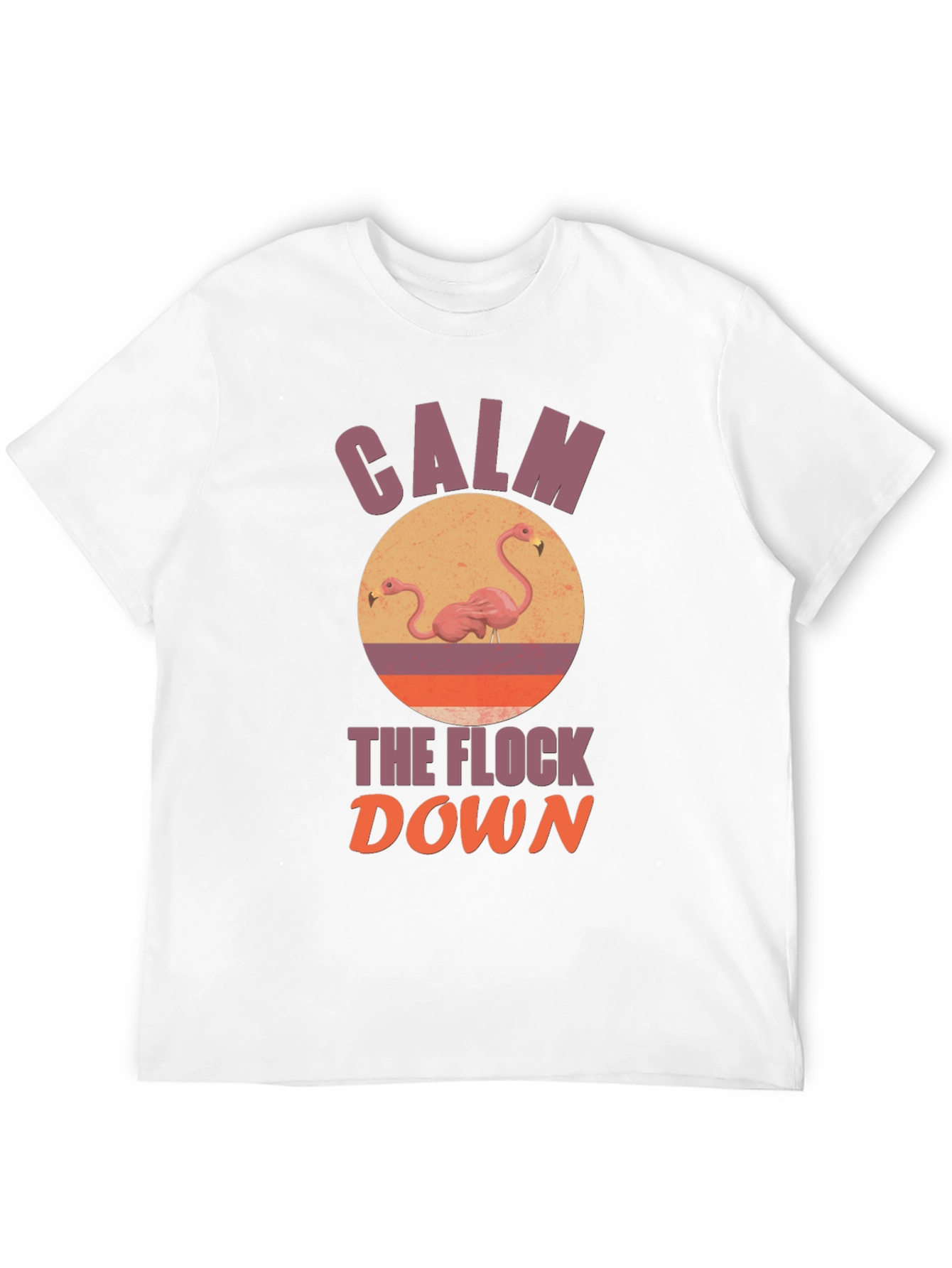 Black Calm the Flock Down Graphic T-Shirt view 12