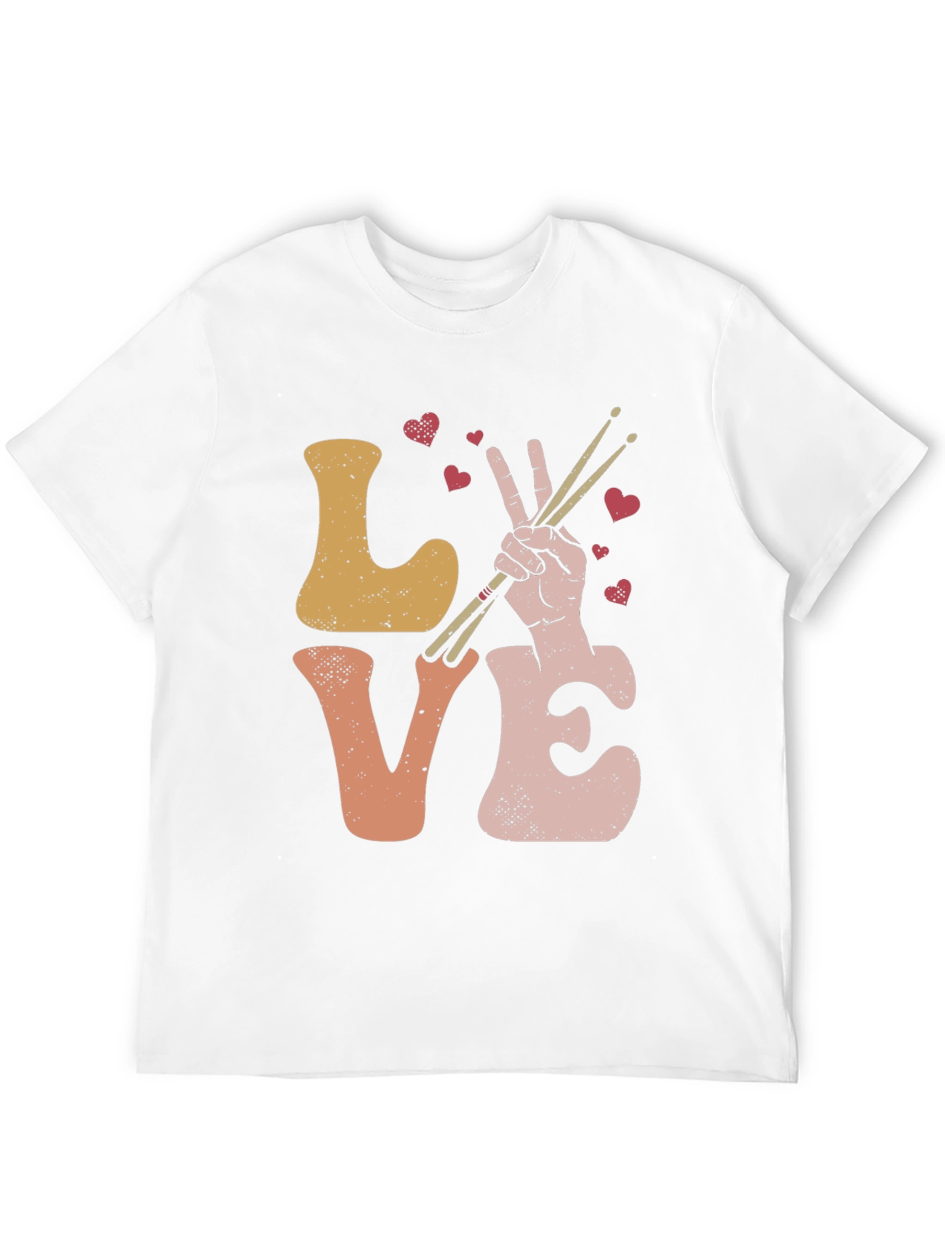 Black Love Drummer Graphic T-Shirt view 12