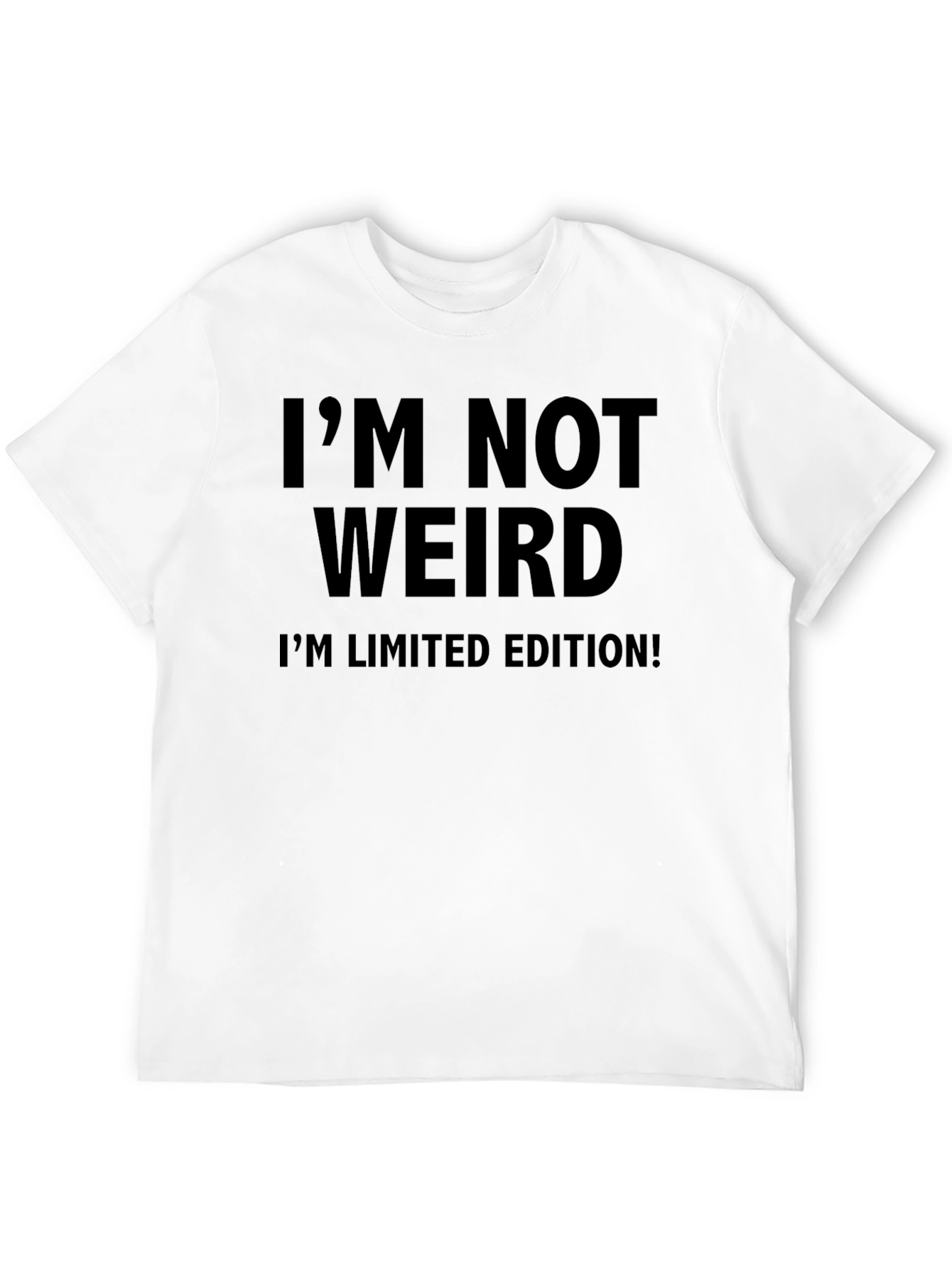 Black I'm Not Weird T-Shirt - Limited Edition Graphic Tee view 12
