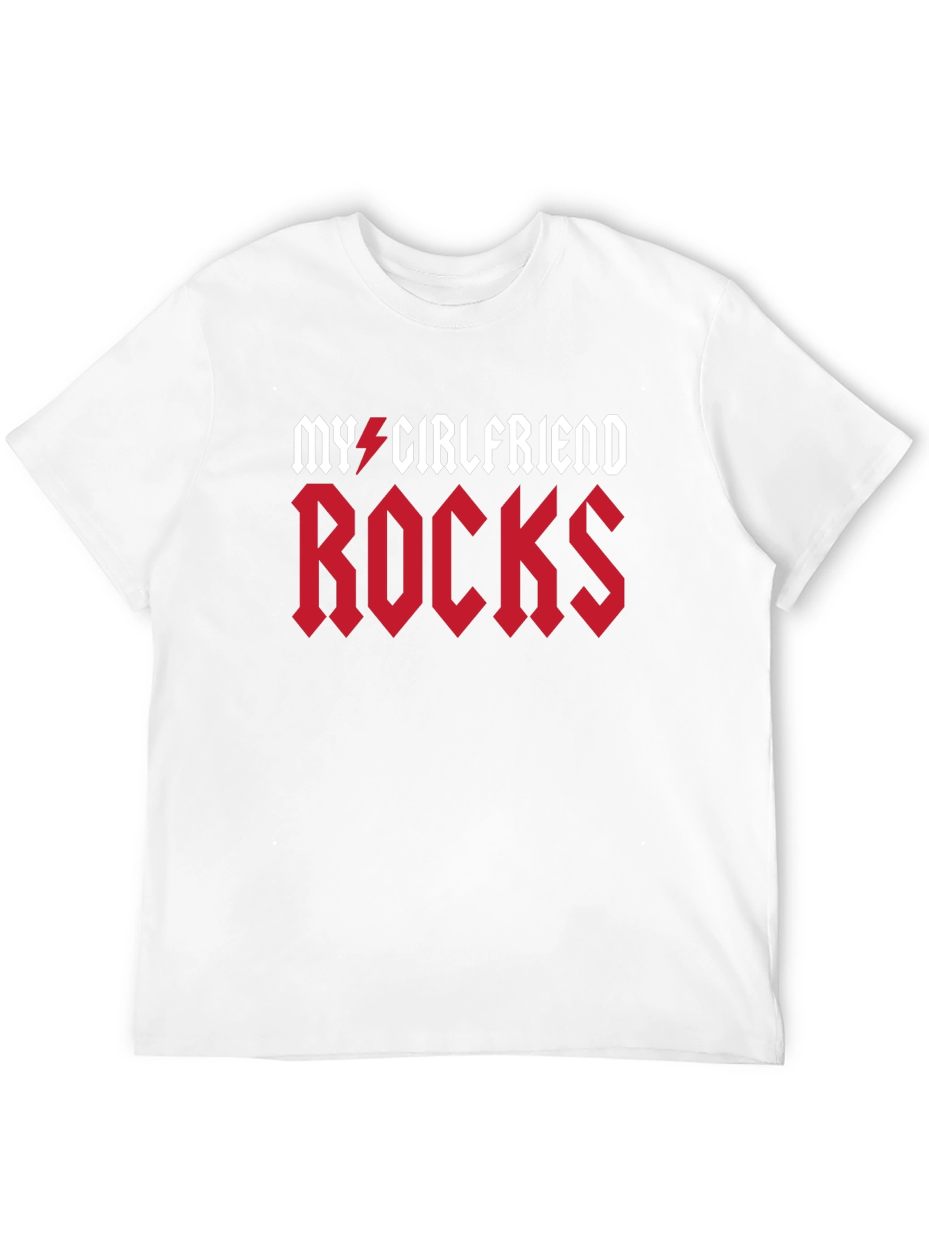 Black My Girlfriend Rocks Graphic T-Shirt view 12