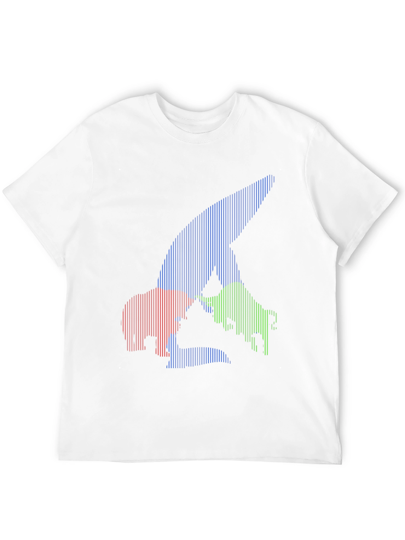 Black Bull Bear Shark Tee - Unique Striped Graphic view 12