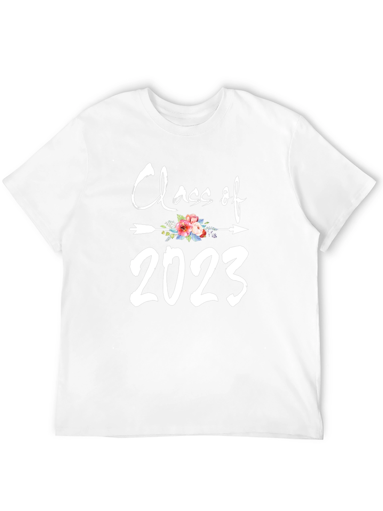Black Class of 2023 Floral Arrow T-Shirt view 12