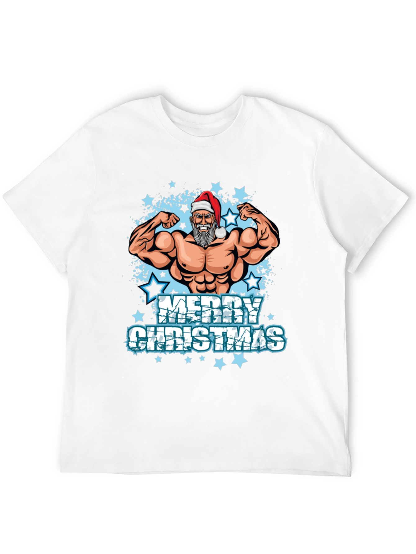 Muscle Santa Merry Christmas T-Shirt - 12
