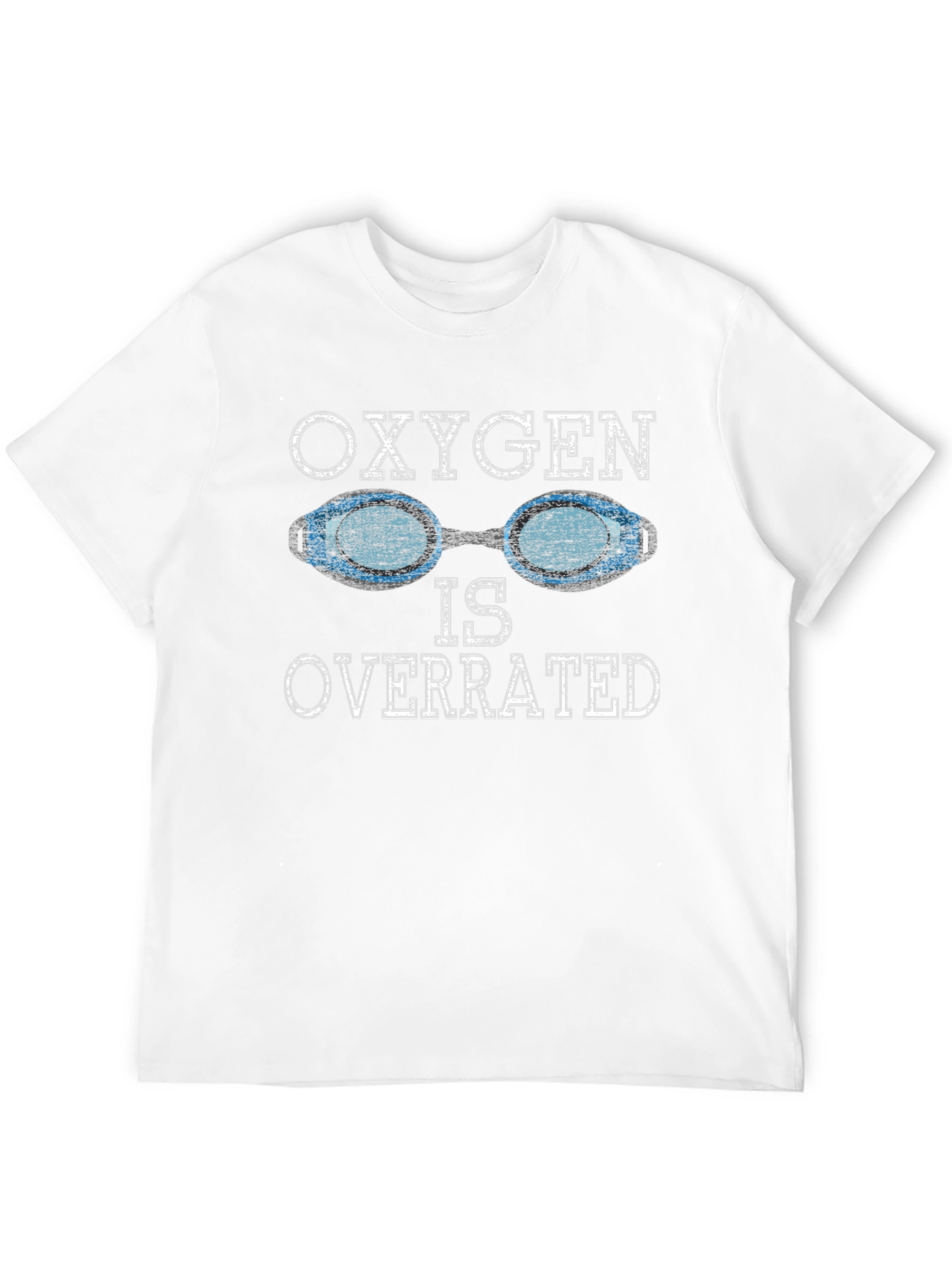 Black Oxygen Is Overrated Swimmer T-Shirt view 12