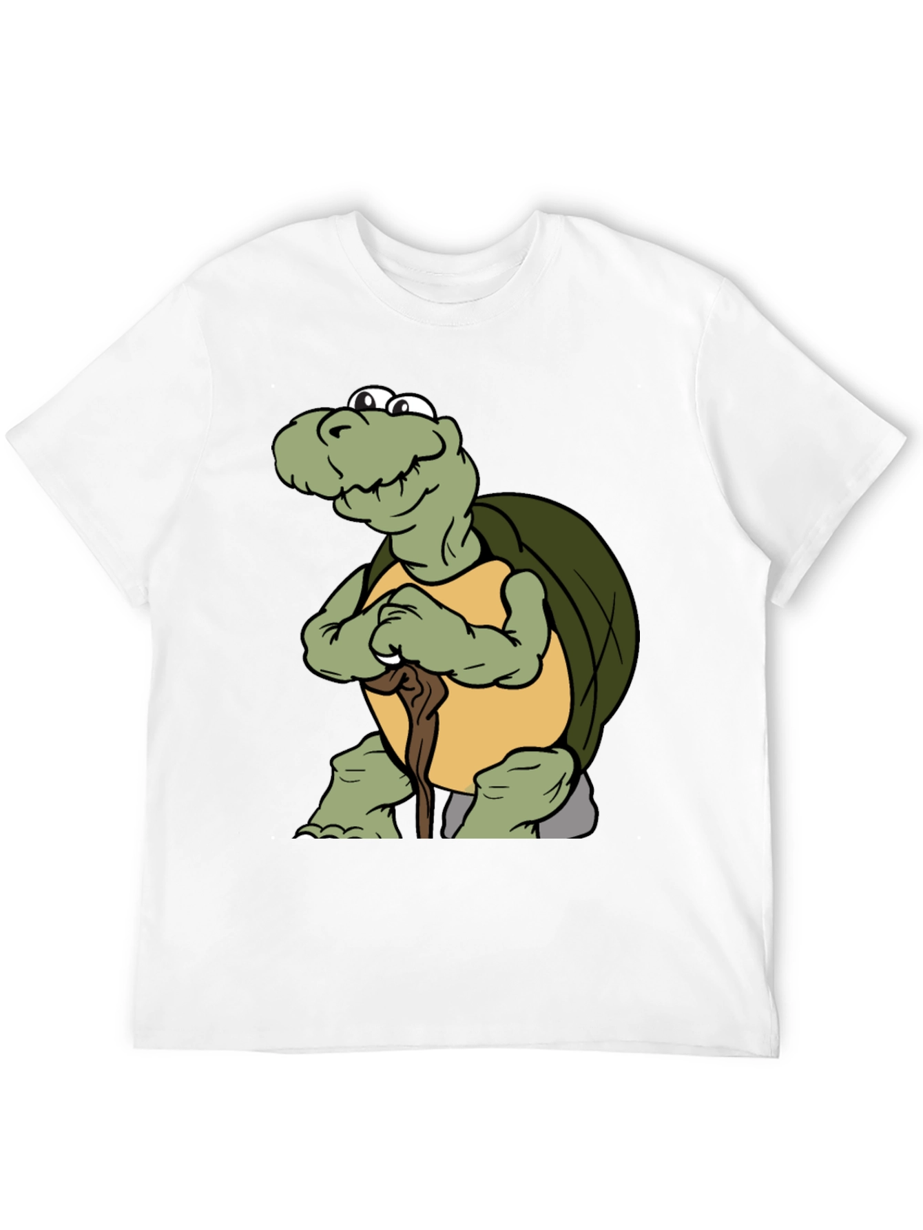 Black Funny Turtle Cartoon Black T-Shirt view 12