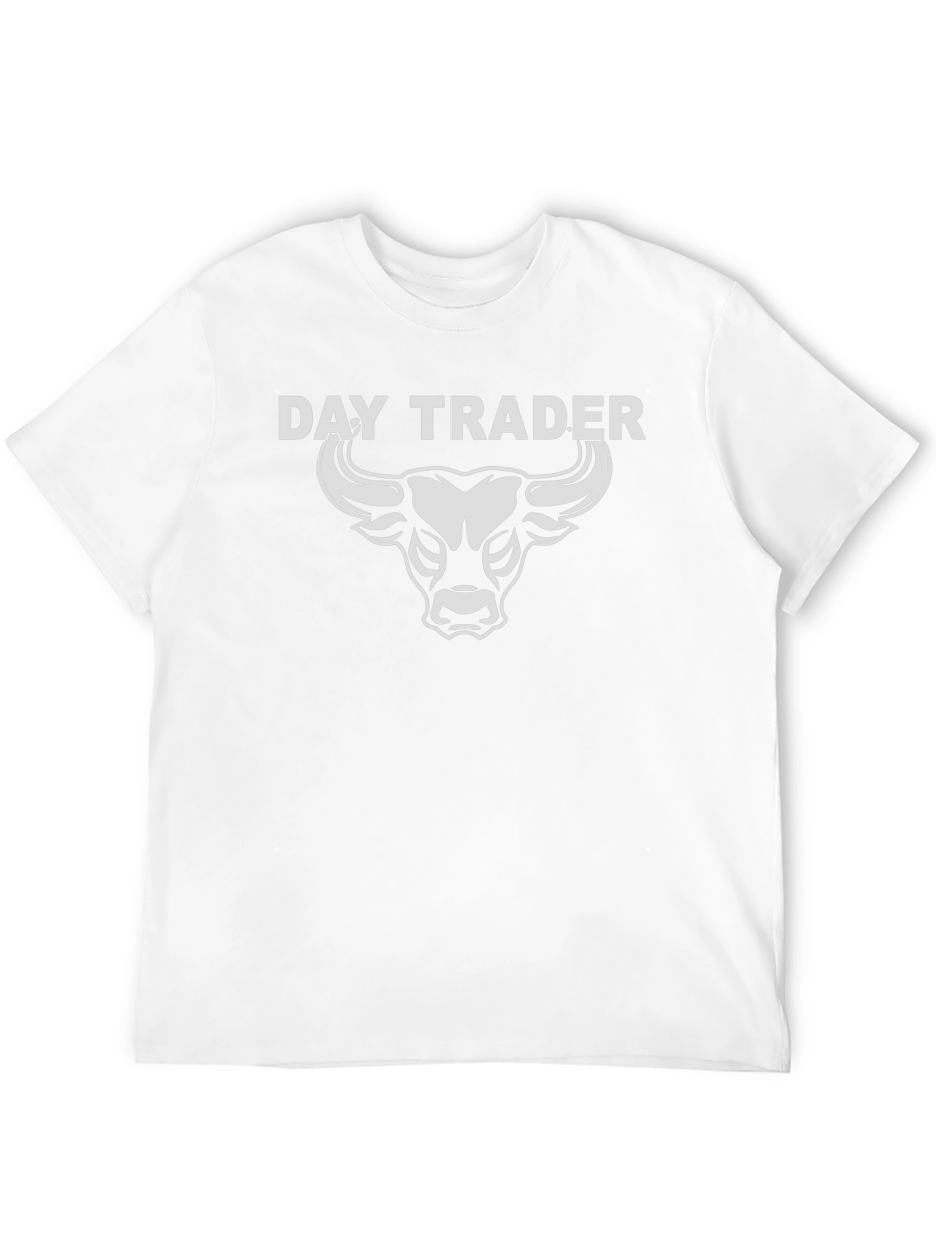 Black Day Trader Bull T-Shirt - Stock Market Investor Tee view 12