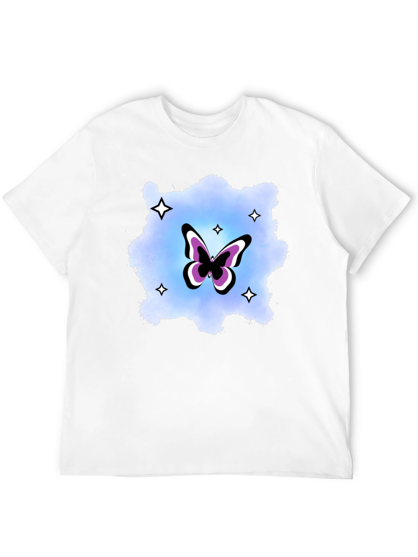 Black Butterfly Starburst Graphic T-Shirt view 12