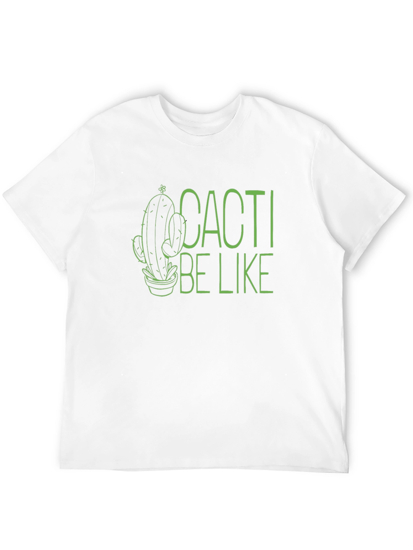 Black Cacti Be Like Funny Graphic T-Shirt view 12
