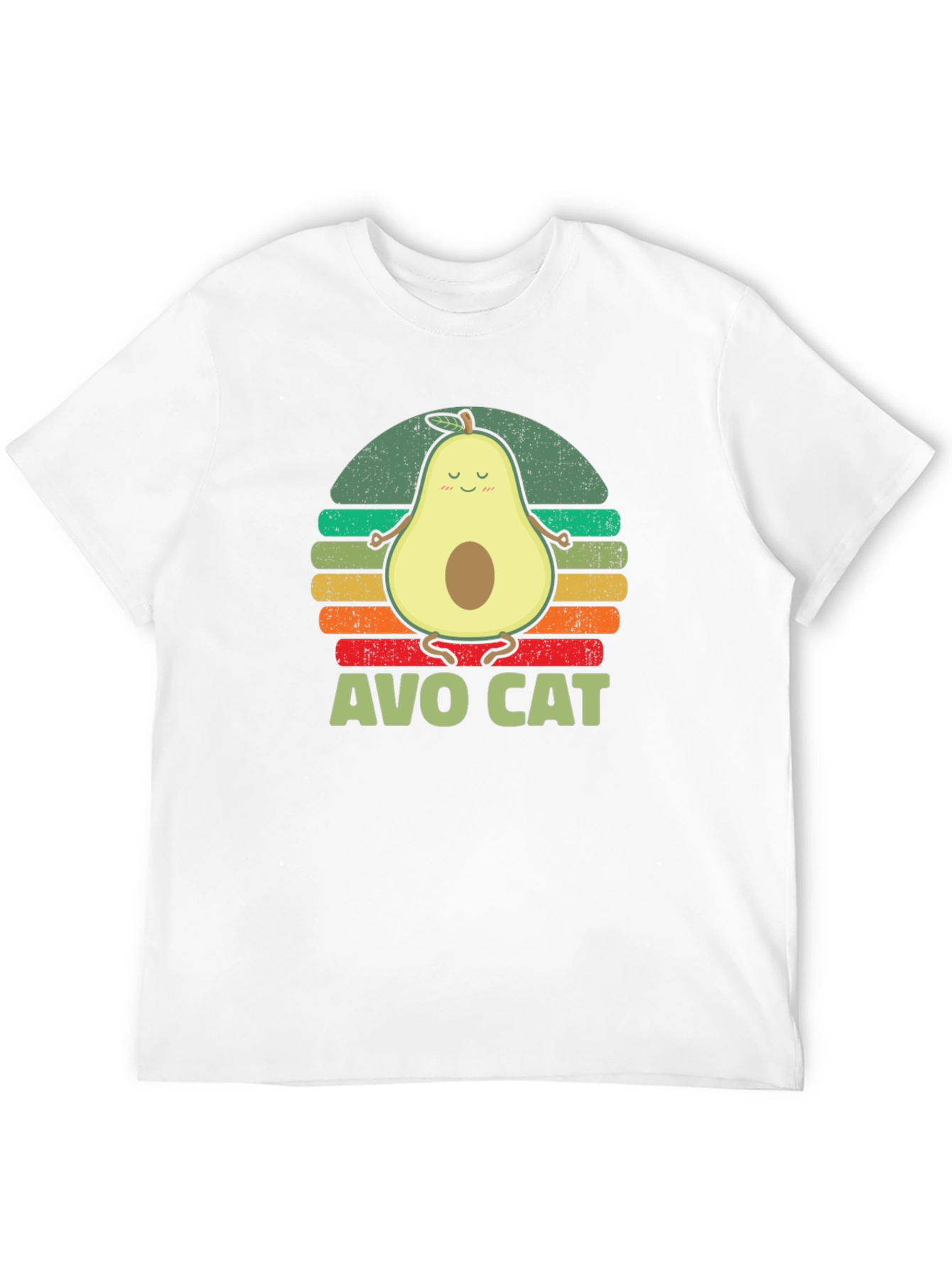 Black Avo Cat T-Shirt - Avocado Yoga Funny Tee view 12