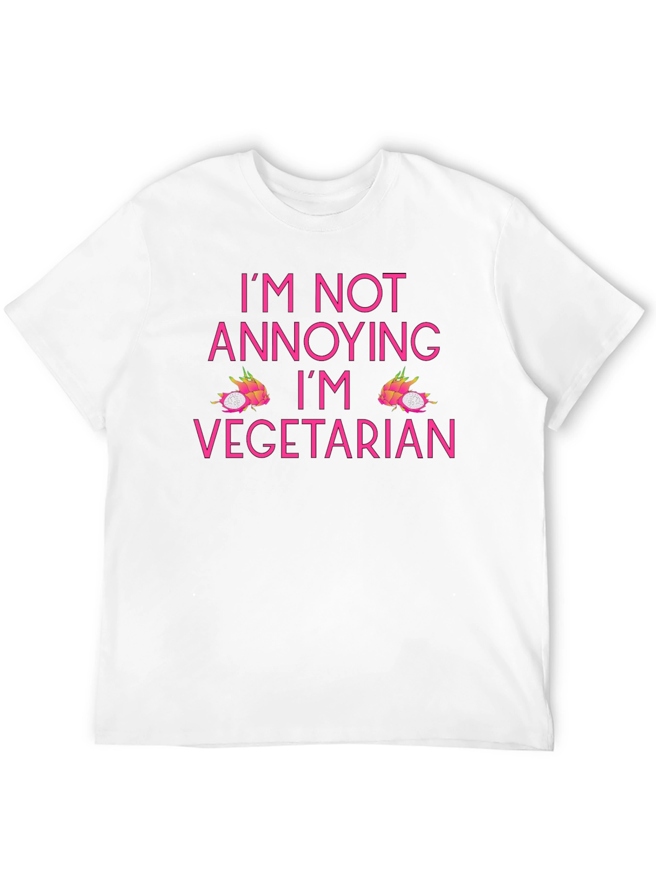 Black Vegetarian T-Shirt - I'm Not Annoying view 12
