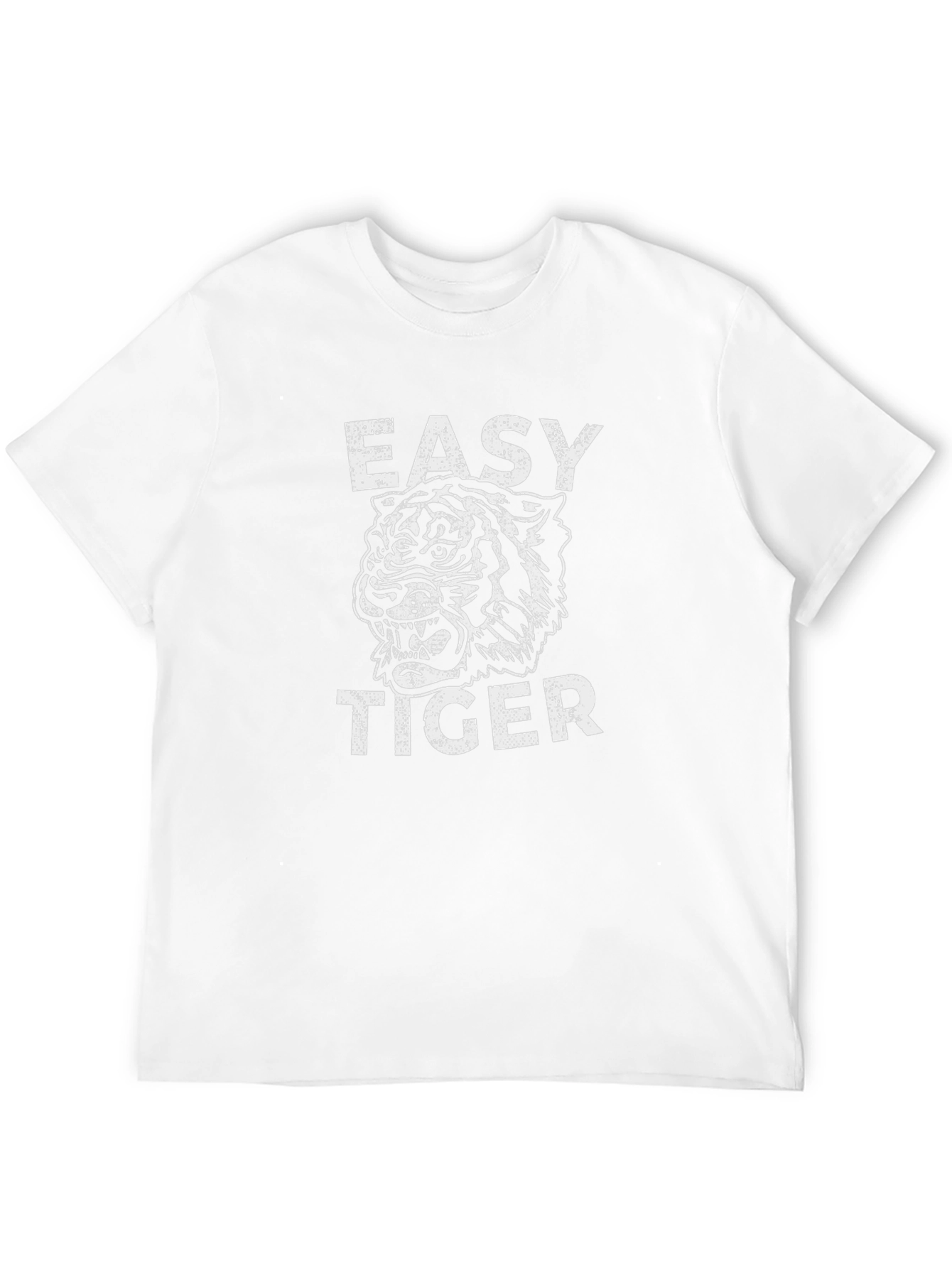 Black Easy Tiger Graphic Tee - Black Cotton Casual view 12