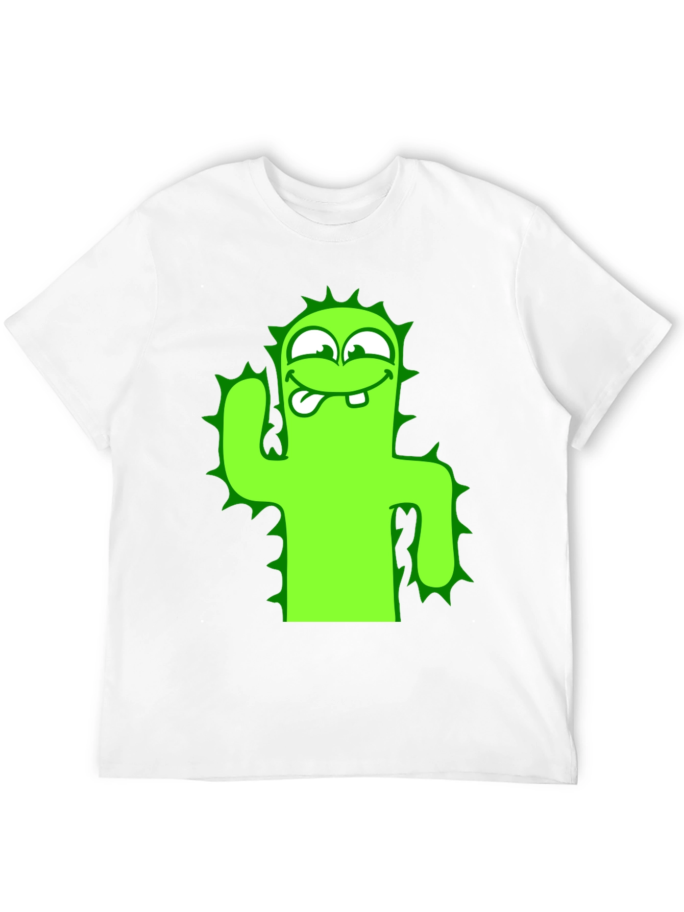 Black Funny Cactus Graphic Tee - Black T-Shirt view 12