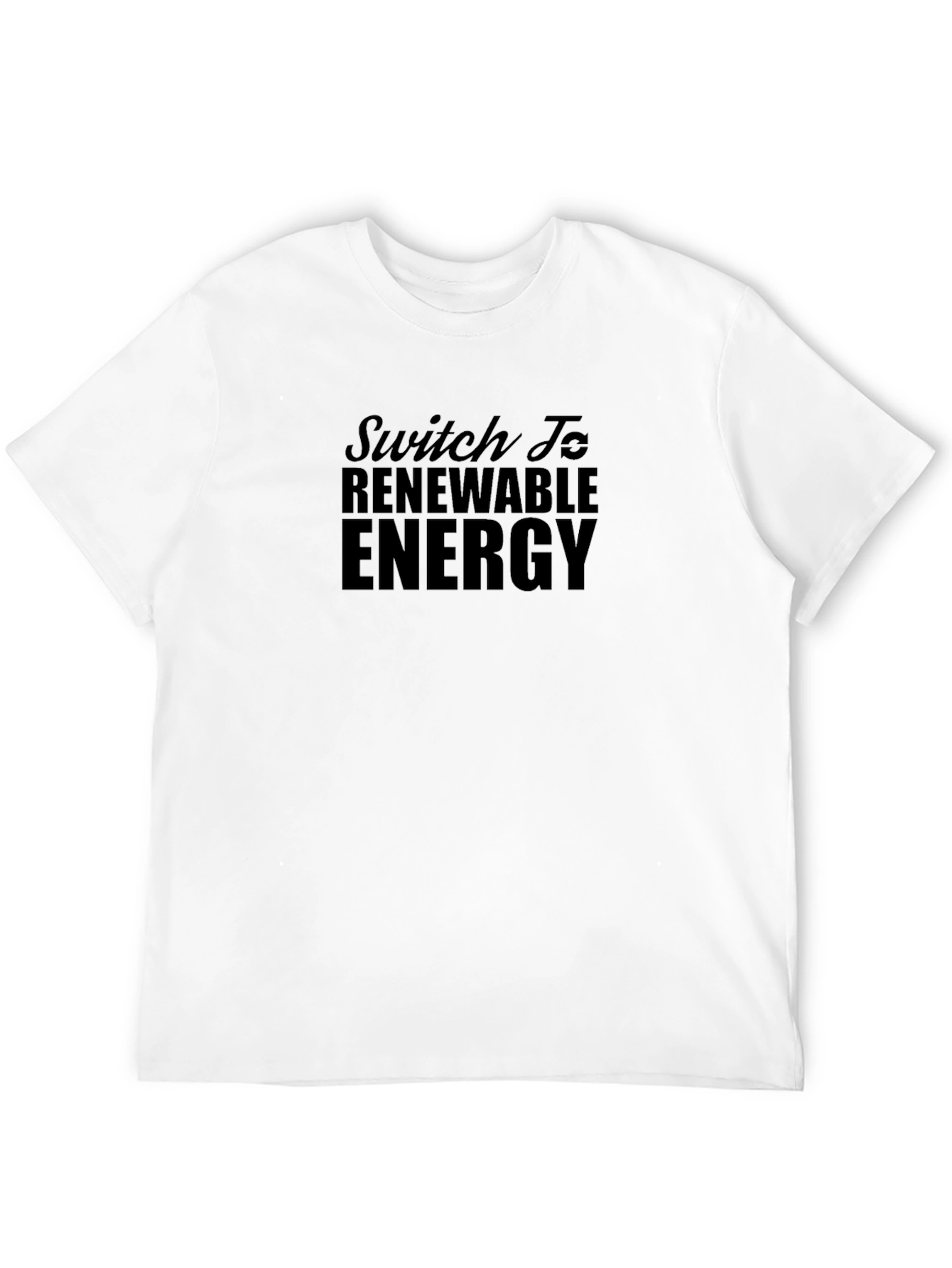 Black Renewable Energy Graphic T-Shirt view 12