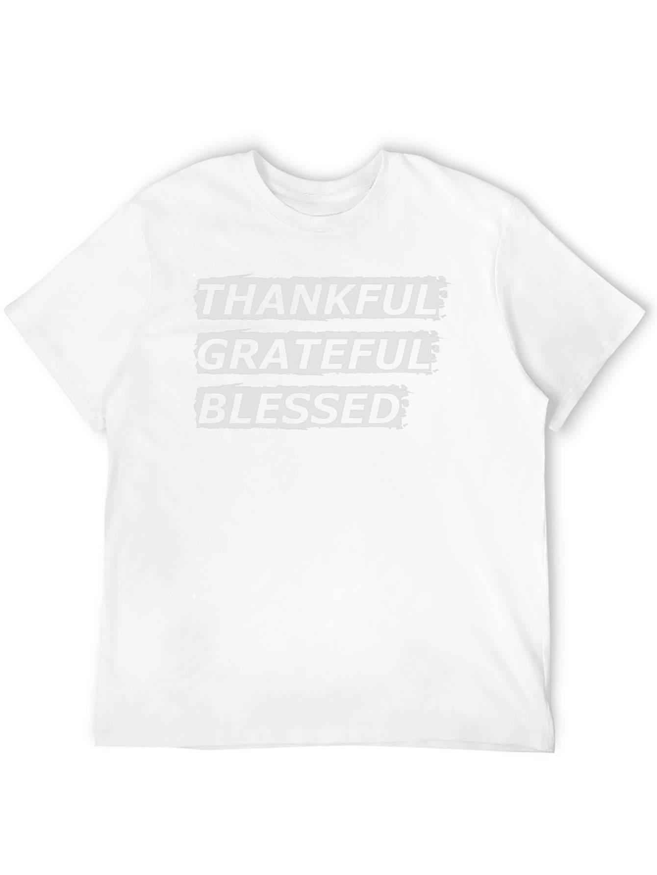 Black Thankful Grateful Blessed Graphic Tee view 12