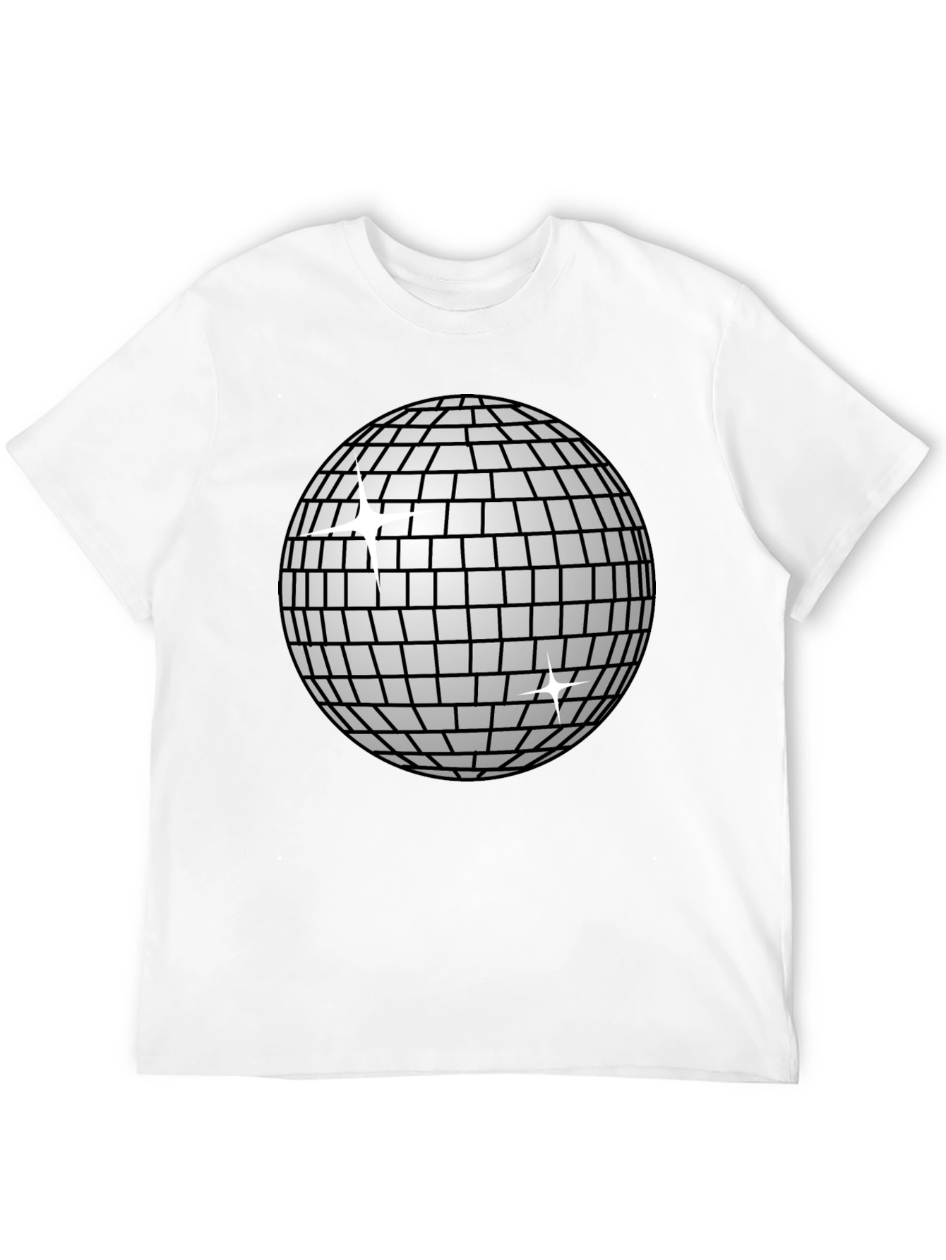 Black Disco Ball T-Shirt - Groovy Party Style! view 12