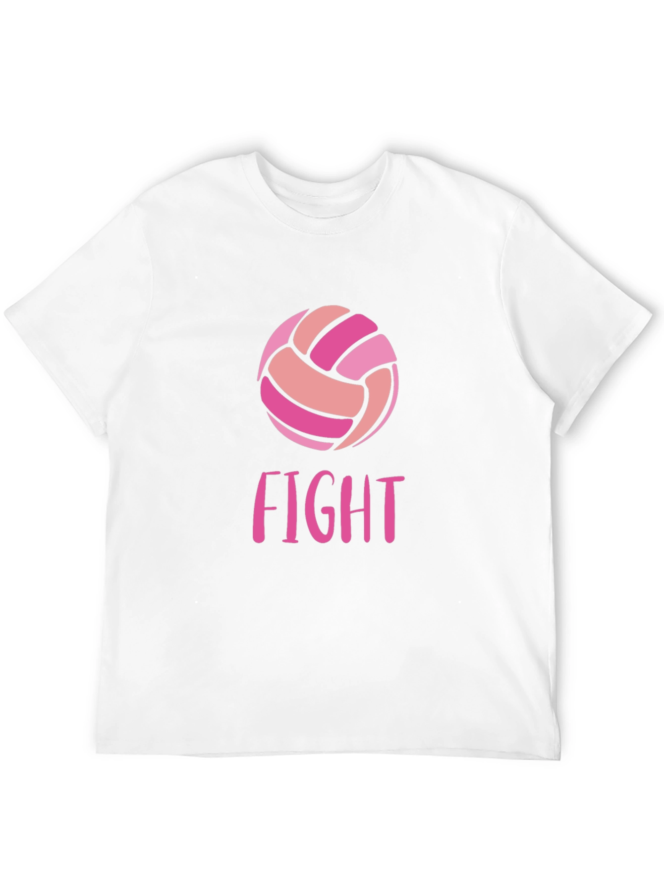Black Volleyball Fight T-Shirt Breast Cancer Awareness view 12