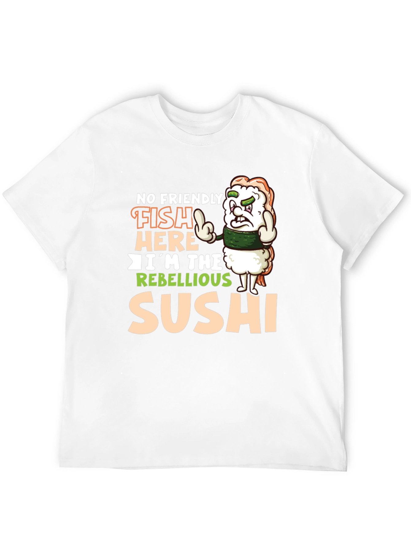 Black Rebellious Sushi Graphic Tee view 12