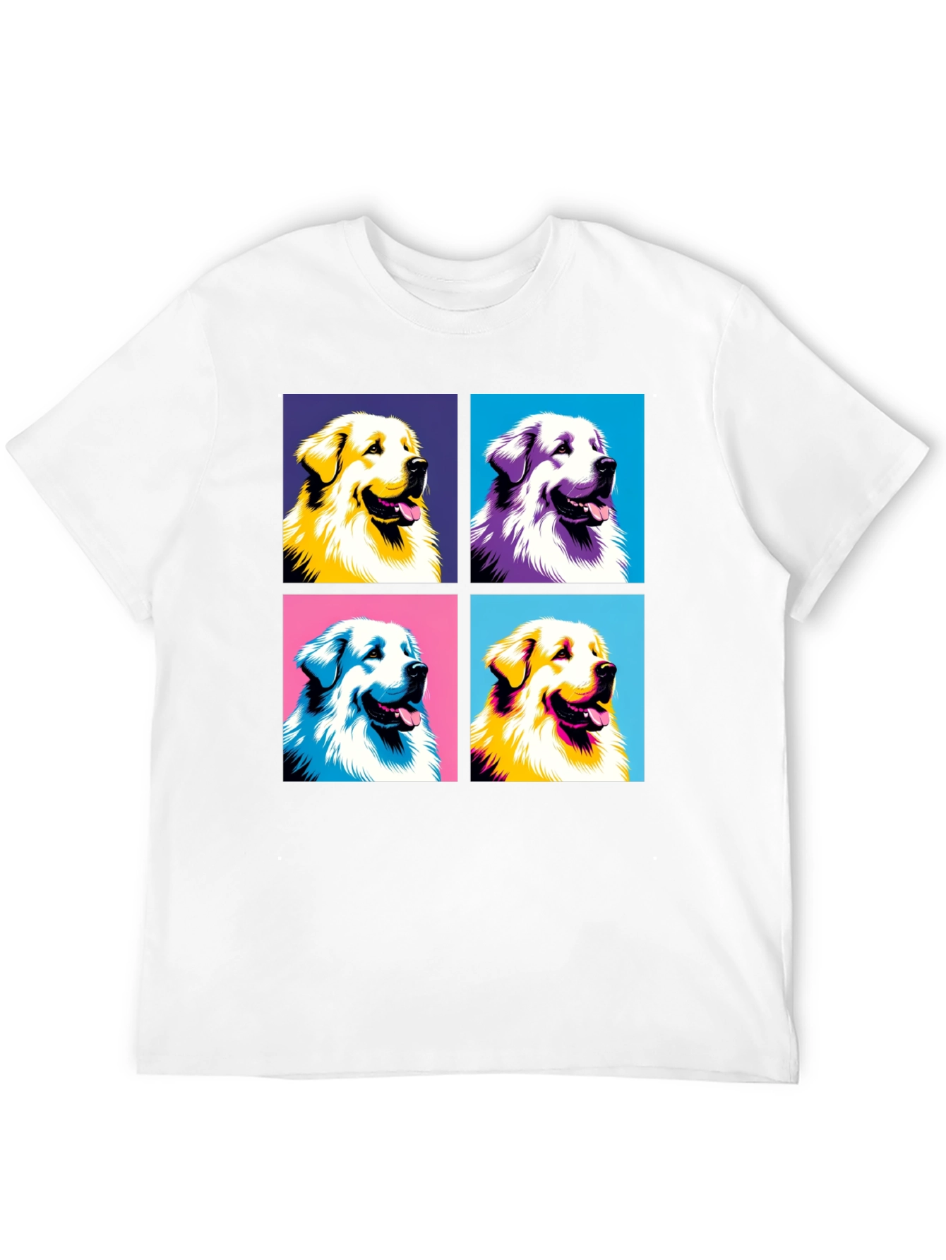 Black Dog Pop Art T-Shirt - Unique Graphic Tee view 12