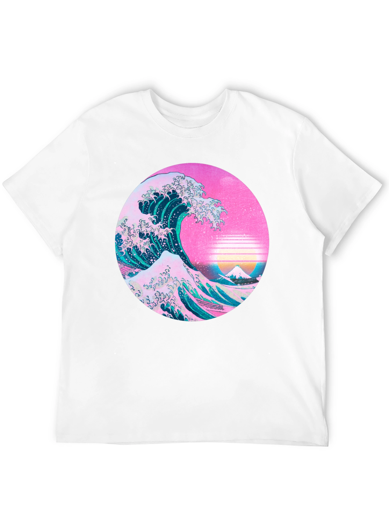 Black Great Wave Aesthetic T-Shirt view 12